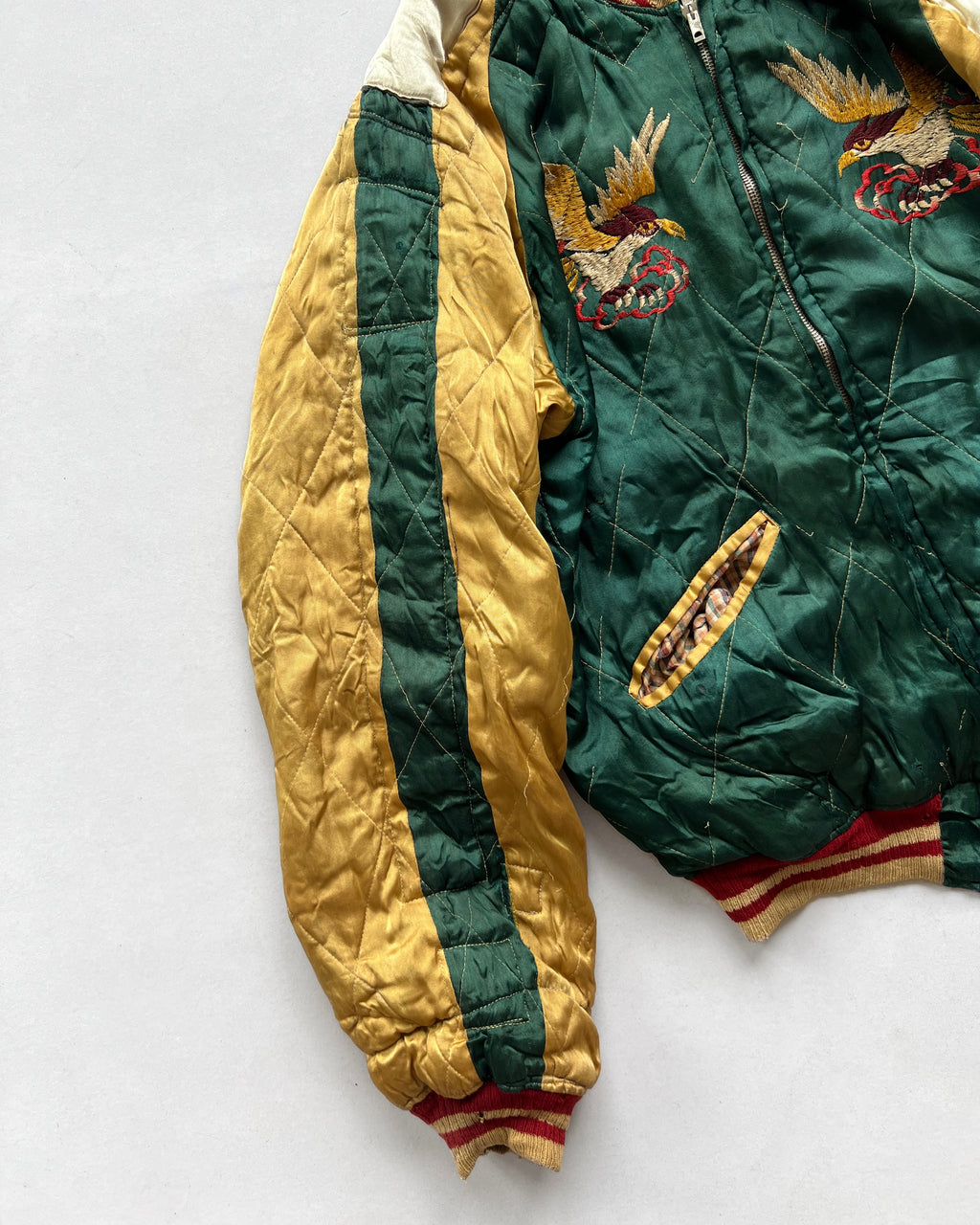 1950S MULTICOLOUR JAPAN REVERSIBLE SUKAJAN (L)