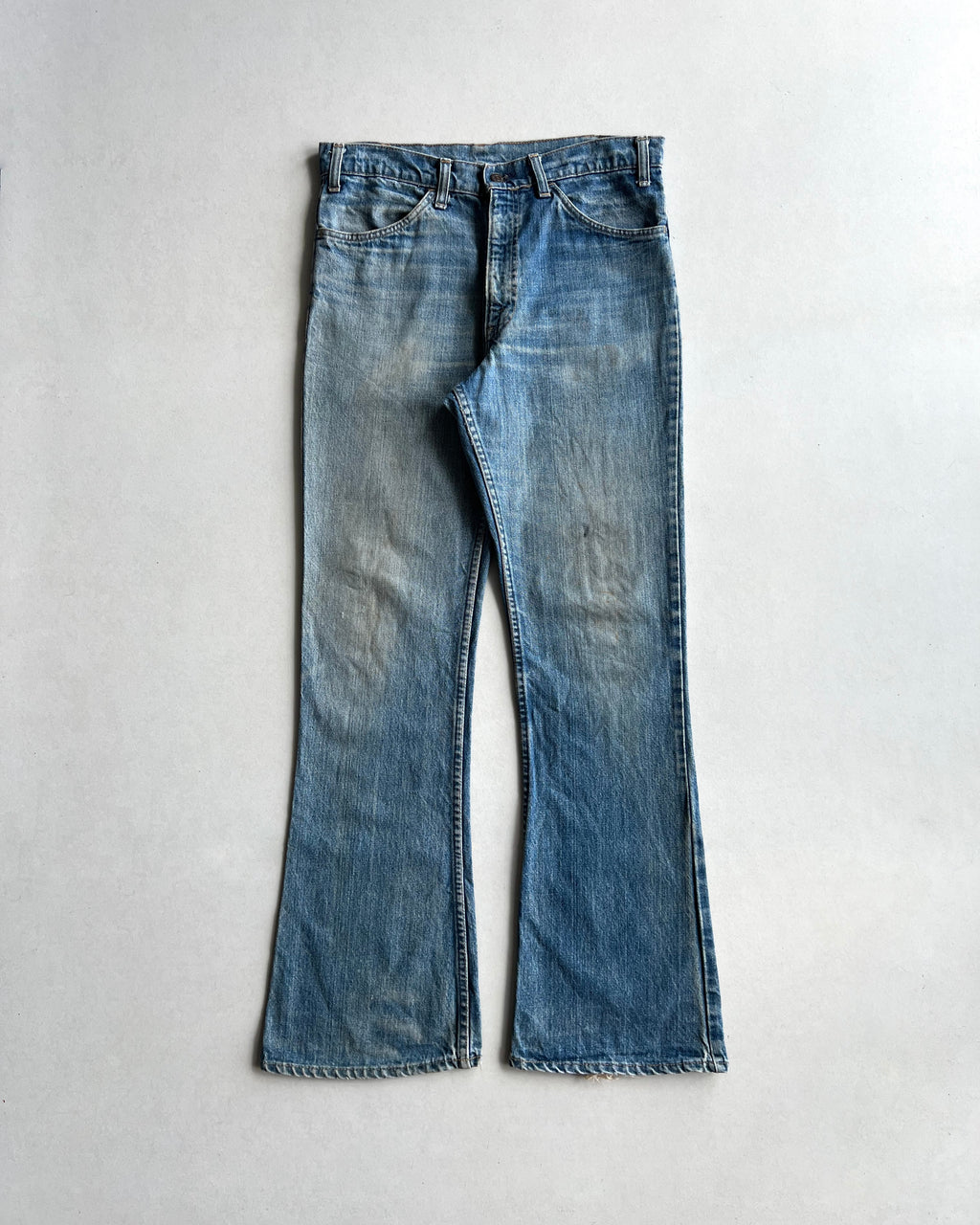 1970S FADED WASHED LEVI'S 646 BOOTCUT JEANS (33X32)