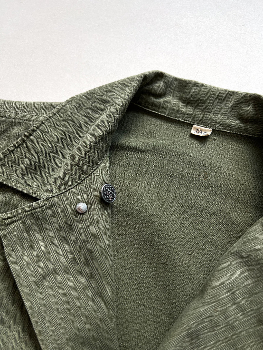 1940S US ARMY 13 STARS HBT SHIRT (M)