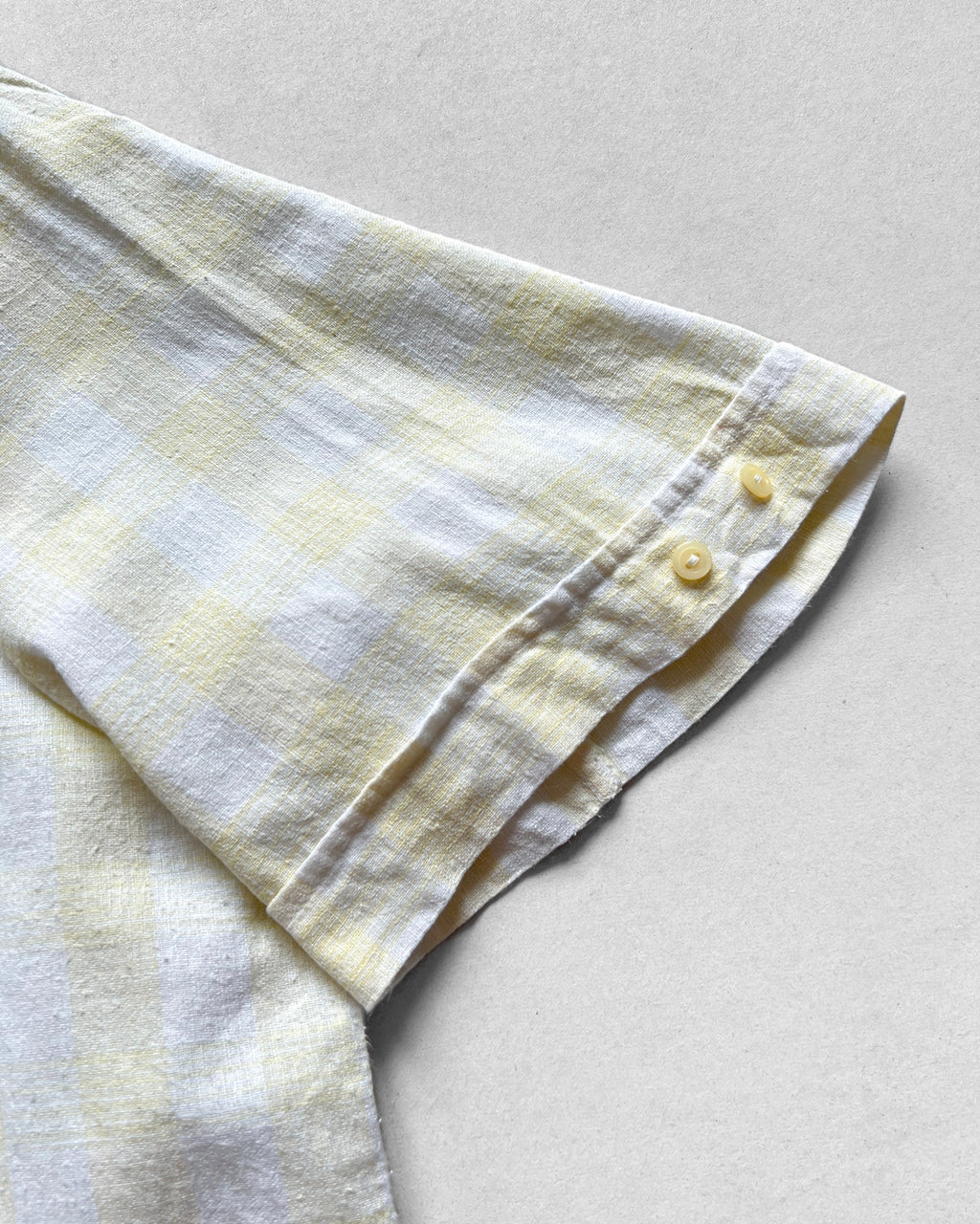 1970S CANDA YELLOW STRIPES SHIRT (L)