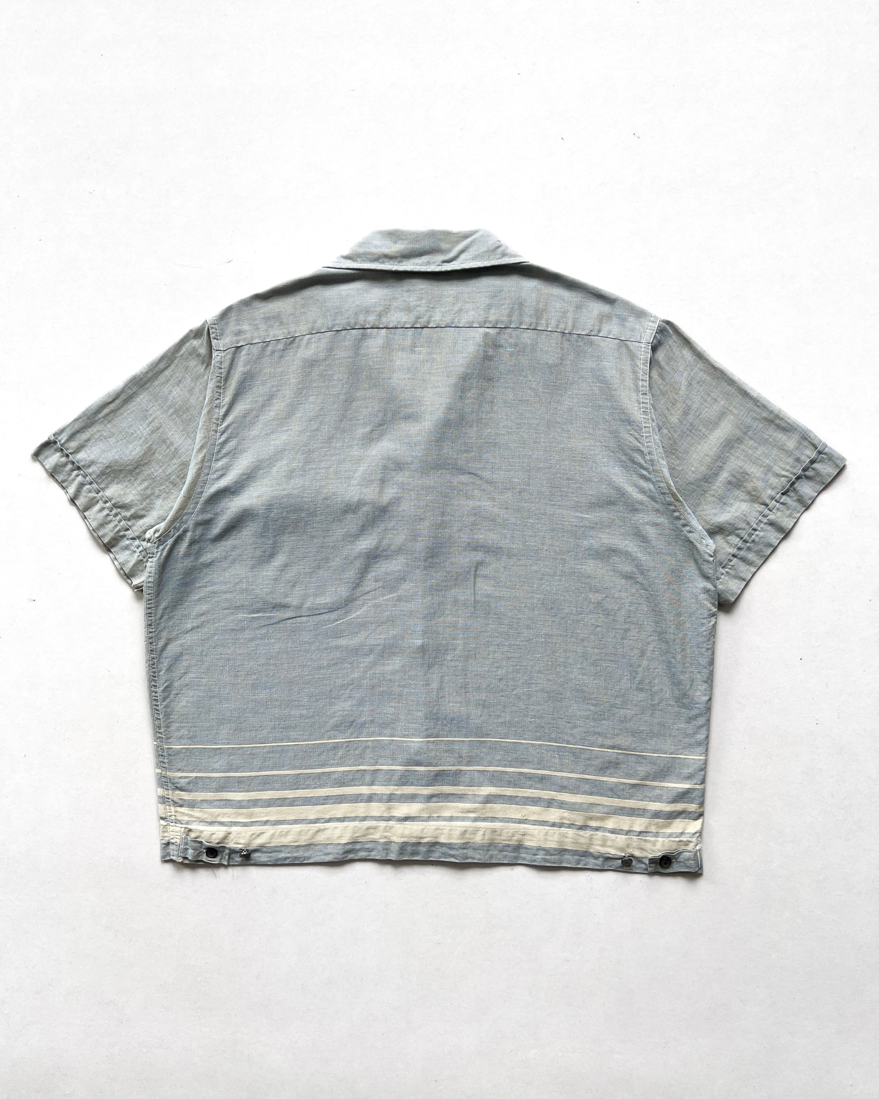 1950S TRUVAL SINGLE POCKET ROCKABILLY SHIRT (L)