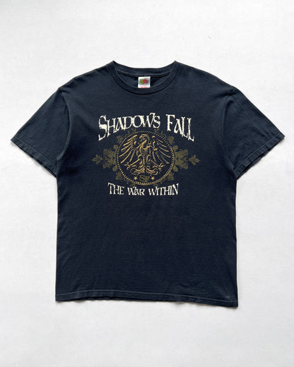 2000S 'SHADOWS FALL THE WAR WITHIN' ROCK TEE (M)