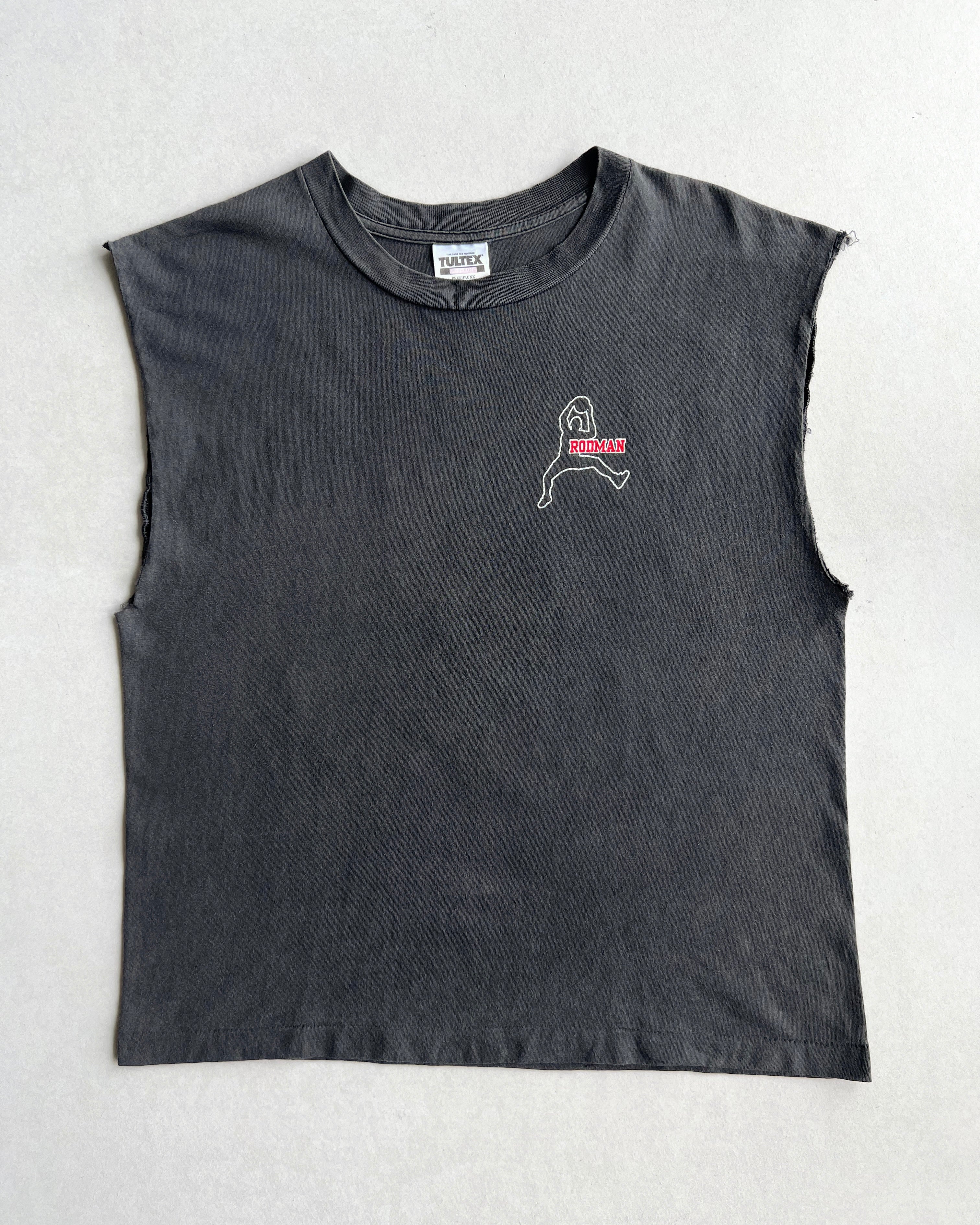 1990S 'DENNIS RODMAN 91' SINGLE STITCH SLEEVESLESS TEE (L)