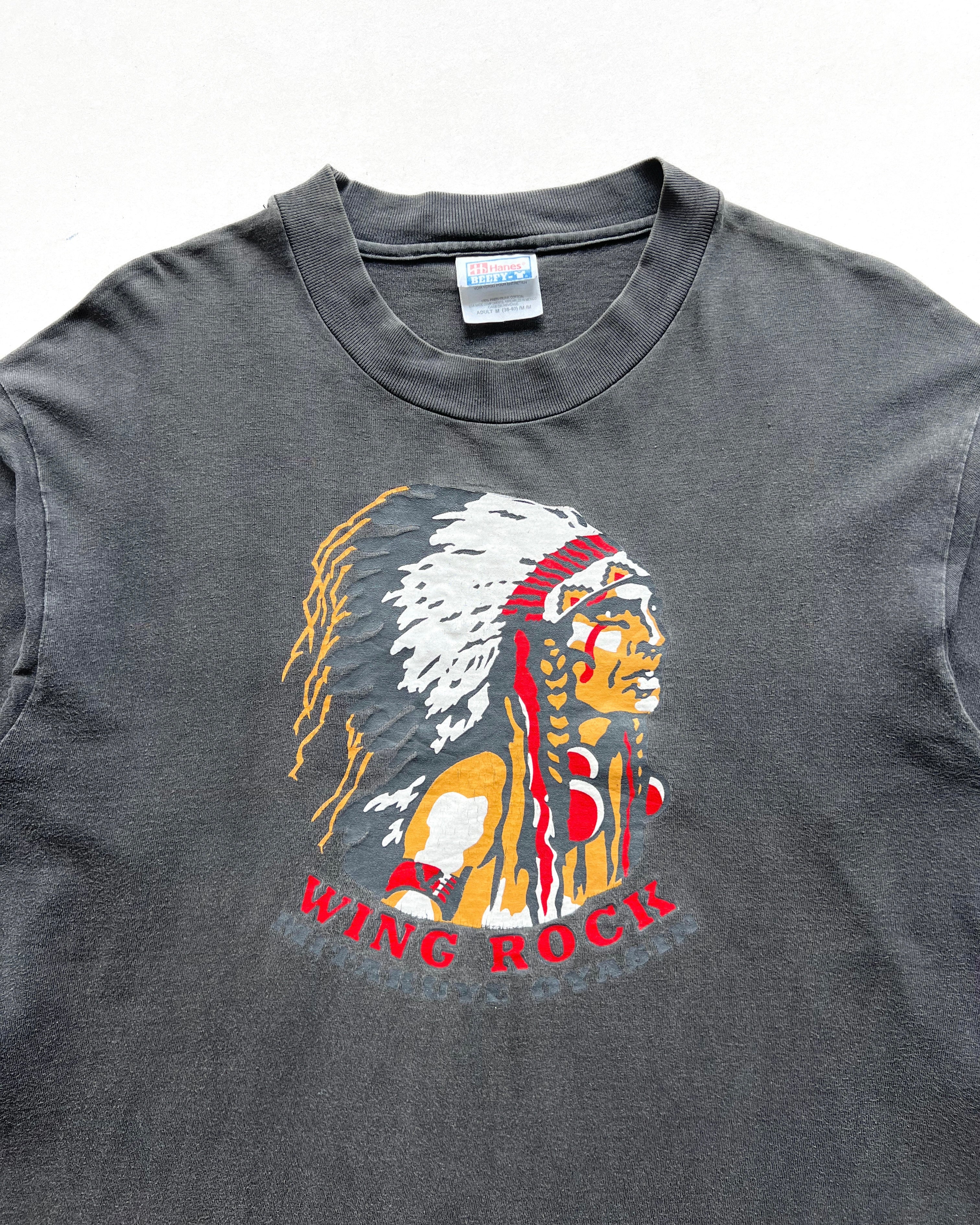 1990S INDIANS 'WING ROCK' LONGSLEEVES TEE (M)