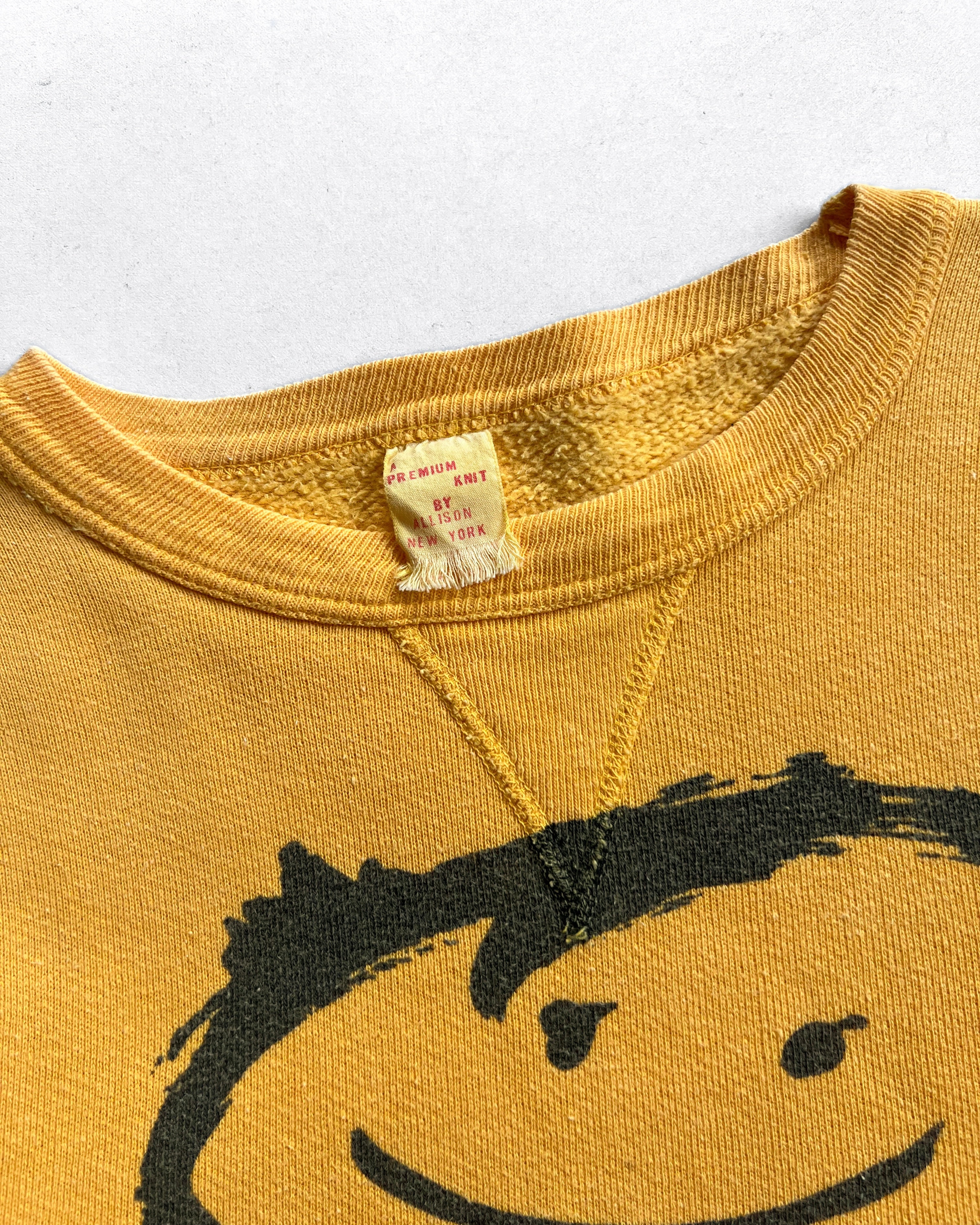 1960S 'WMCA GOOD GUY' V STITCH SWEATSHIRT (M)