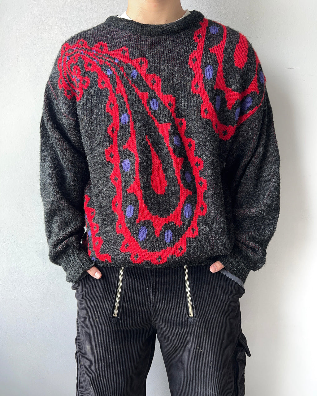 1980S PETER WERTH ACRYLYC KNIT SWEATER (M)