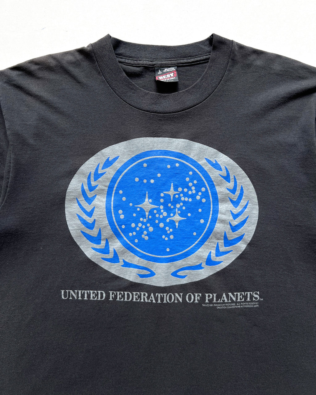 1990S STAR TREK ' UNITED FEDERATION OF PLANETS' TEE (L)