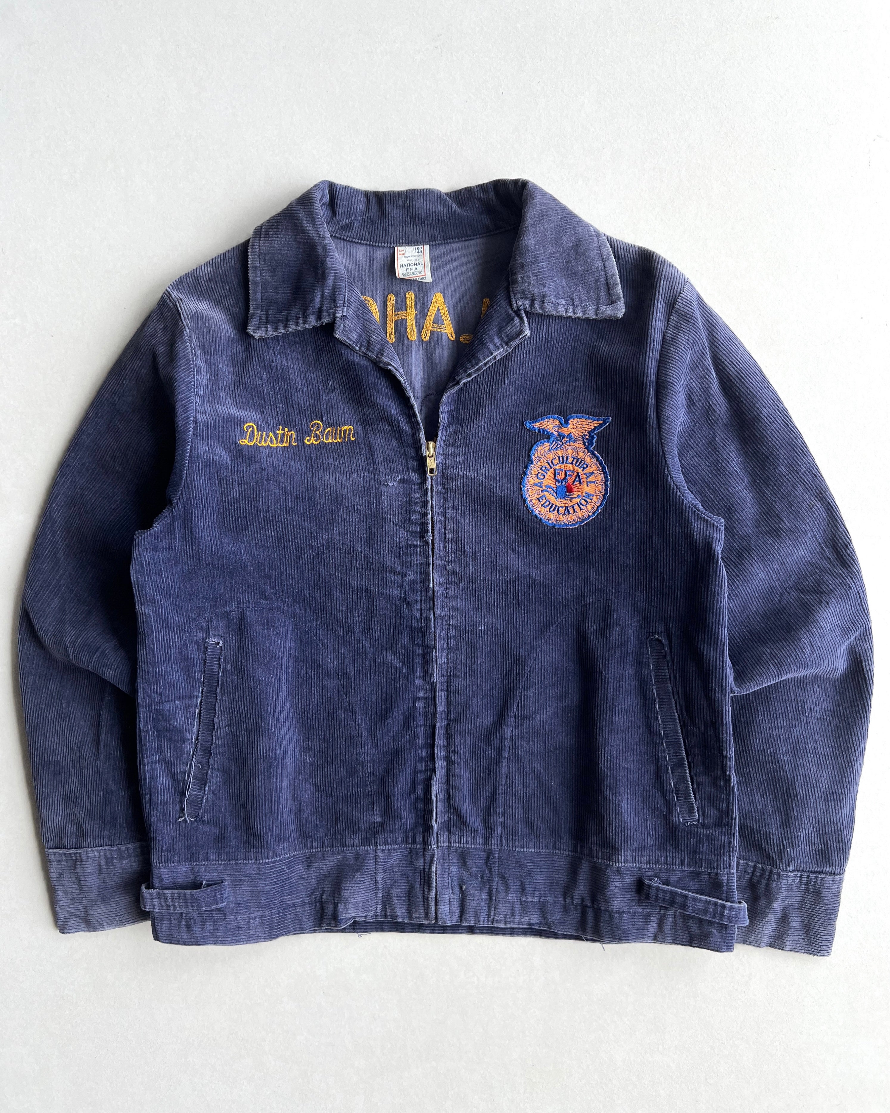 1980S 'OKLAHOMA FAIRVIEW' FFA CORDUROY JACKET (M)