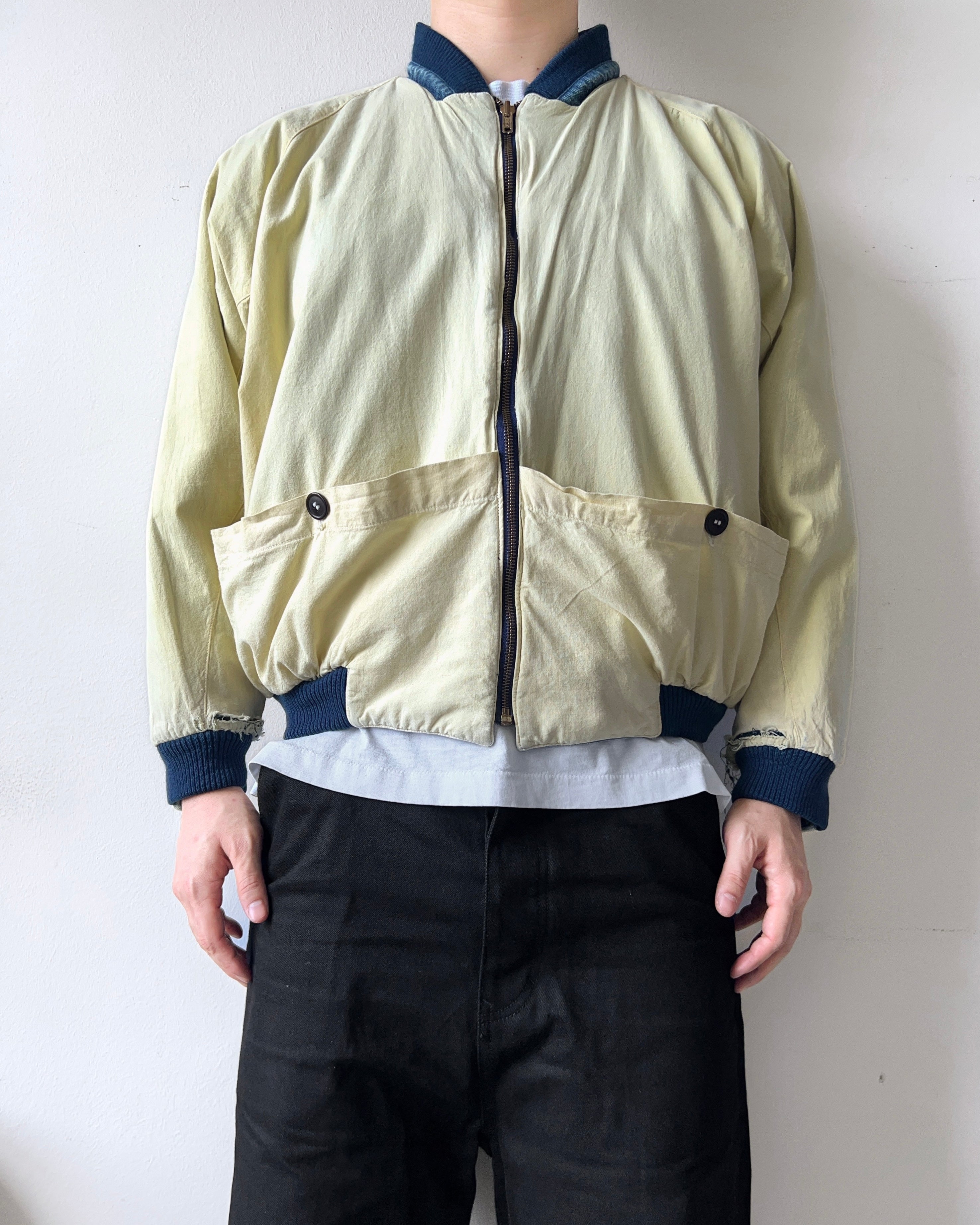 1980S TWO-TONE DENIM REVERSIBLE JACKET (XL)