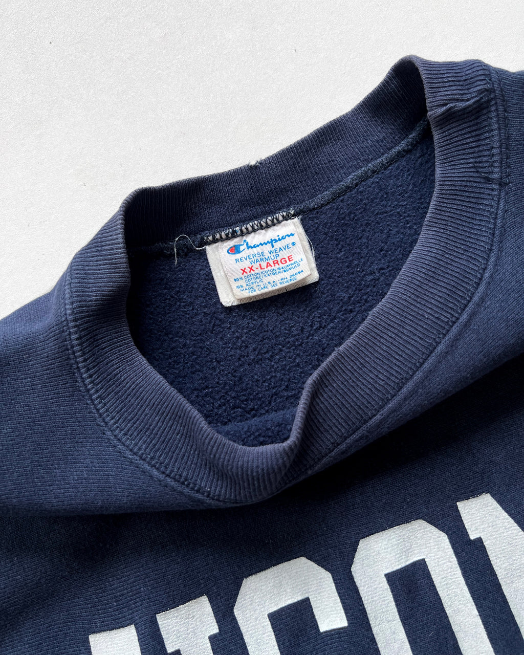 1980S CHAMPION 'UCONN' REVERSE WEAVE SWEATSHIRT (XXL)