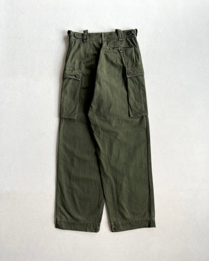 1950S DUTCH ARMY HBT TROUSERS (25-30)