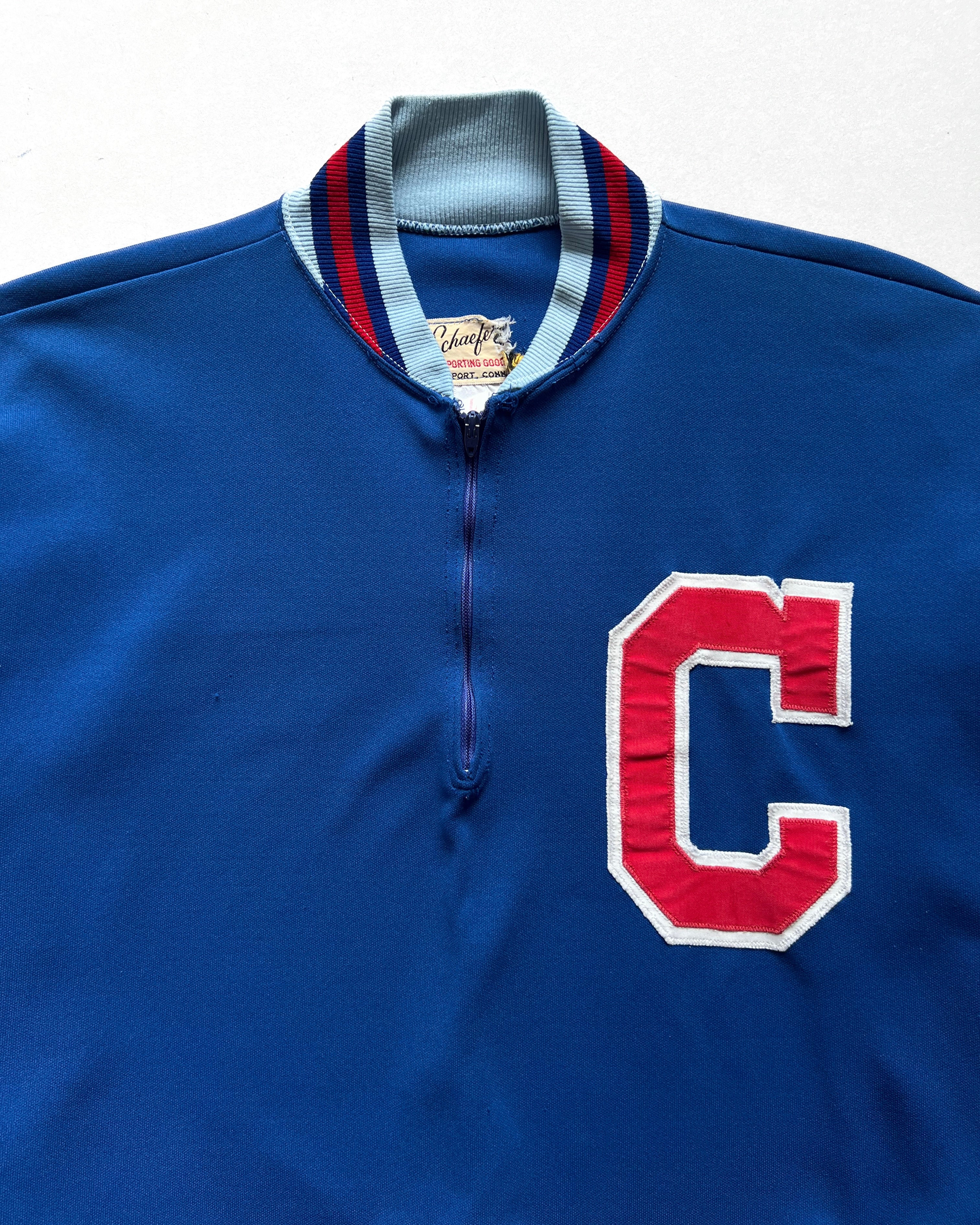 1970S SCHAEFER 'C' QUARTER ZIP PULLOVER (L)