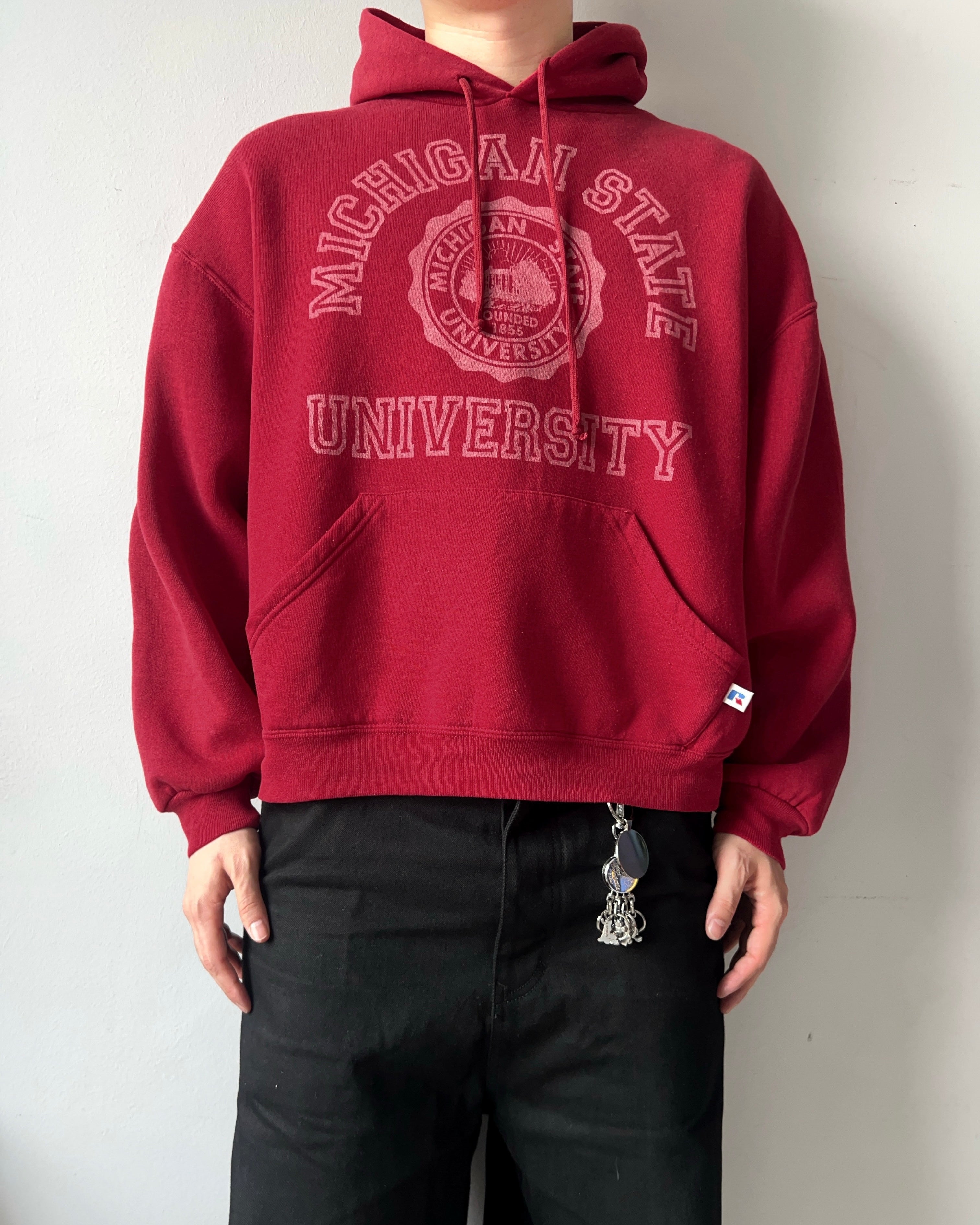 1990S RUSSELL 'MICHIGAN STATE UNIVERSITY' HOODIE (L)