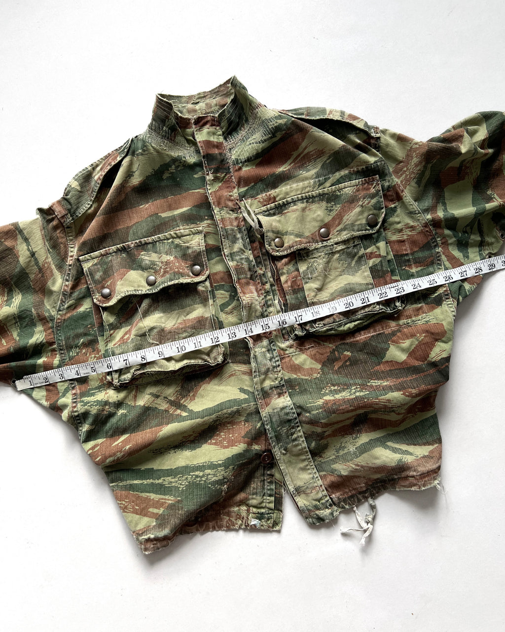 1950S FRENCH LIZARD CAMO PARATROOPER JACKET (L)