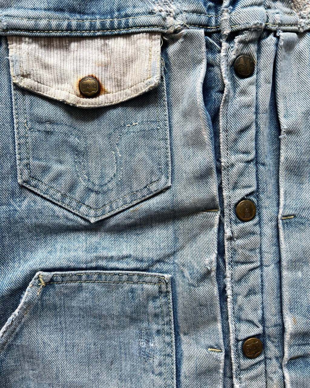 1950S FADED BUCKAROO BY BIG SMITH DENIM JACKET (L)