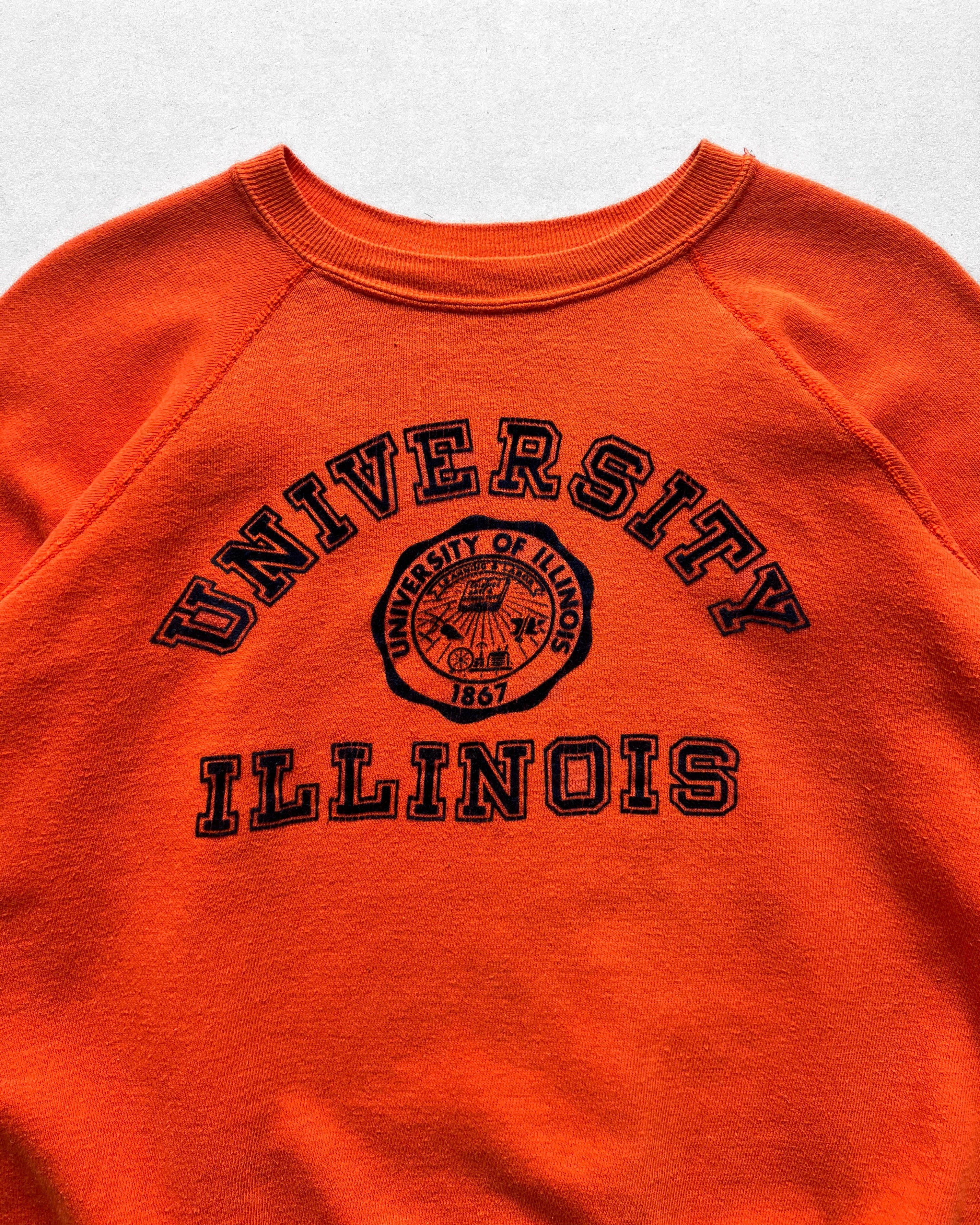 1970S CHAMPION 'UNIVERSITY OF ILLINOIS' SWEATSHIRT (M)