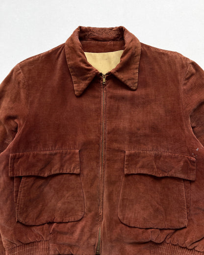 1950S CORDUROY DOUBLE POKCET RICKY JACKET (L)