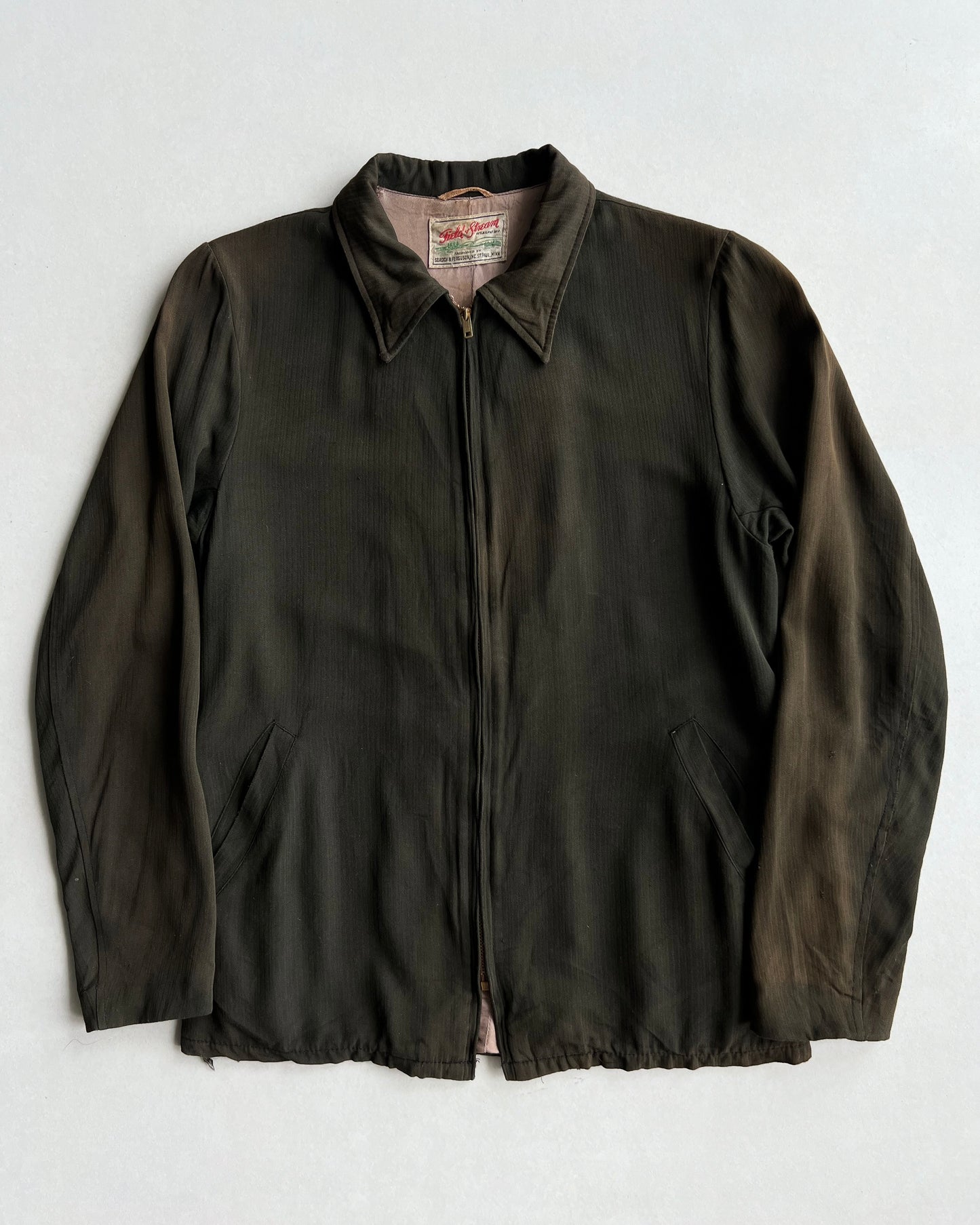 1950S FADED FIELD STREAM GABARDINE JACKET (M)