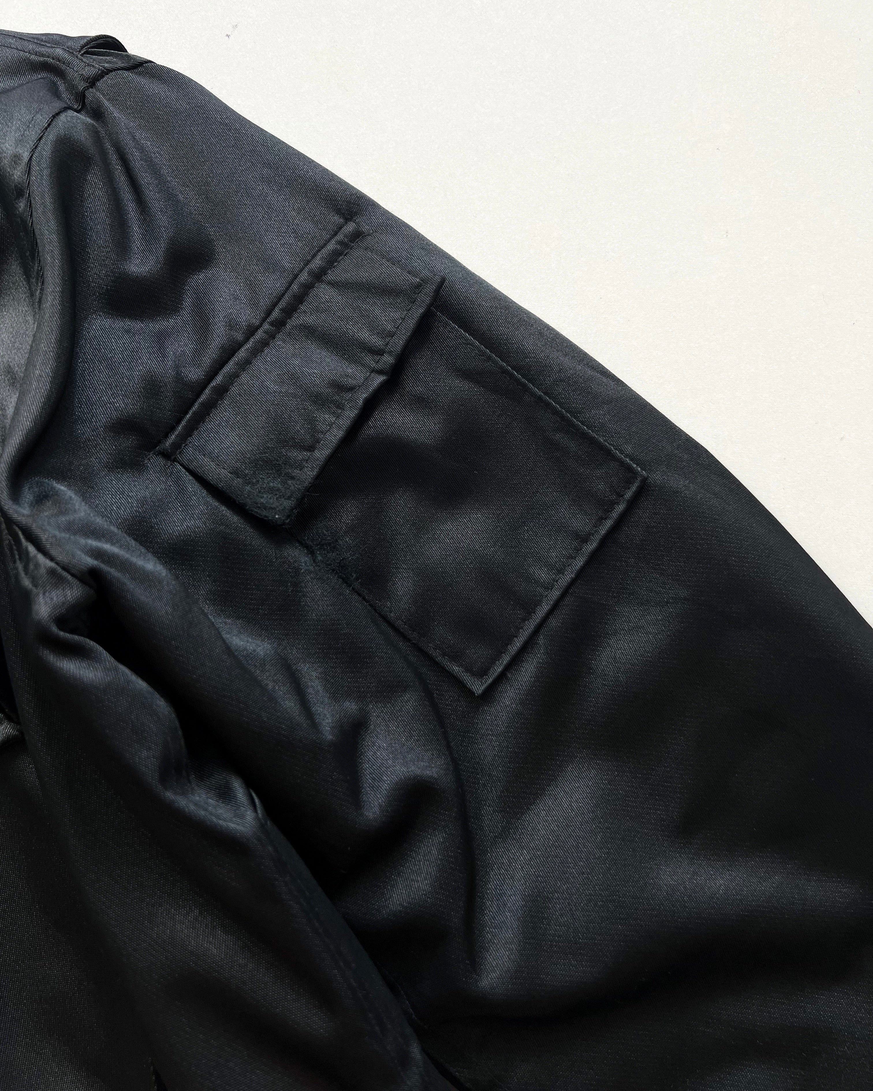 1980S BLACK USAF TG8-WEP TITAN FLIGHT JACKET (L)