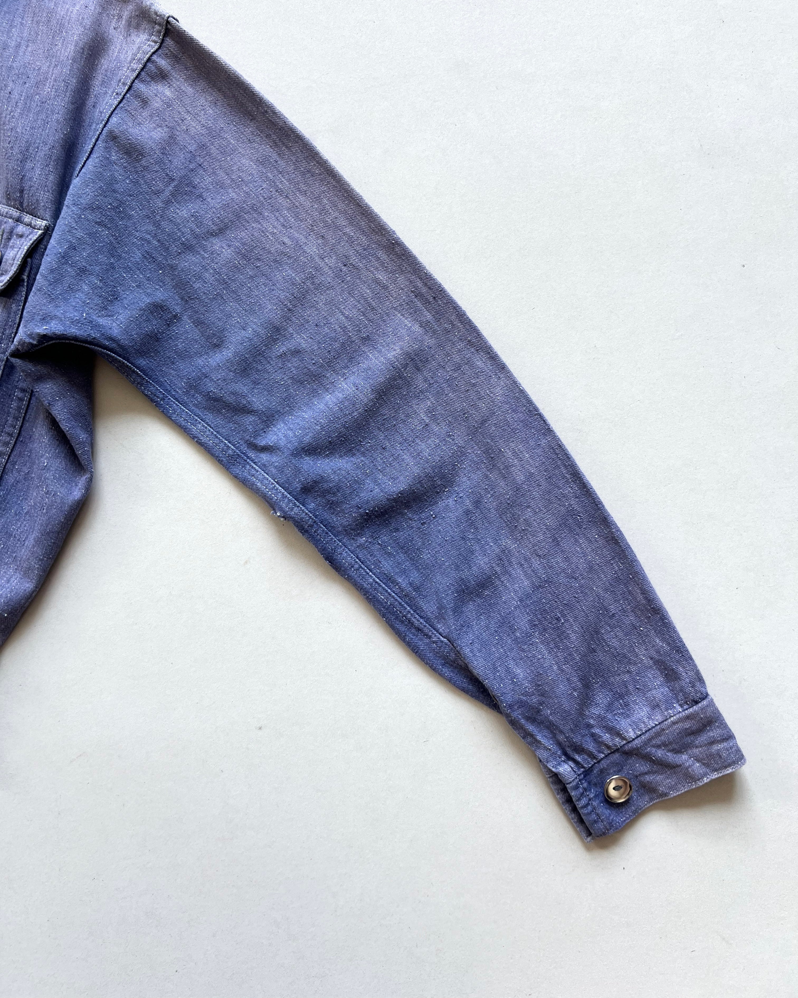 1960S SUN FADED GERMAN WORK JACKET (M)