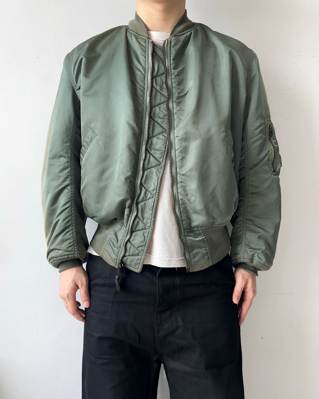 1980S ALPHA INDUSTRIES USAF MA-1 BOMBER (L)