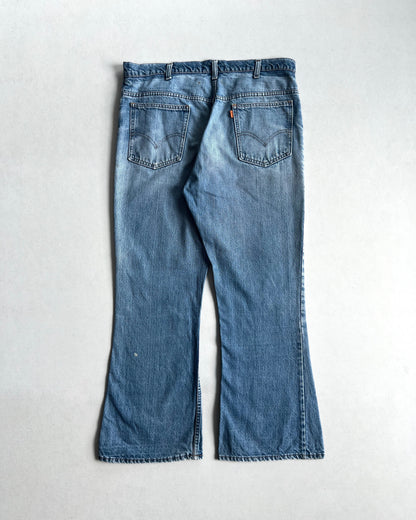 1970S FADED WASHED LEVI'S 646 BOOTCUT JEANS (37X29)