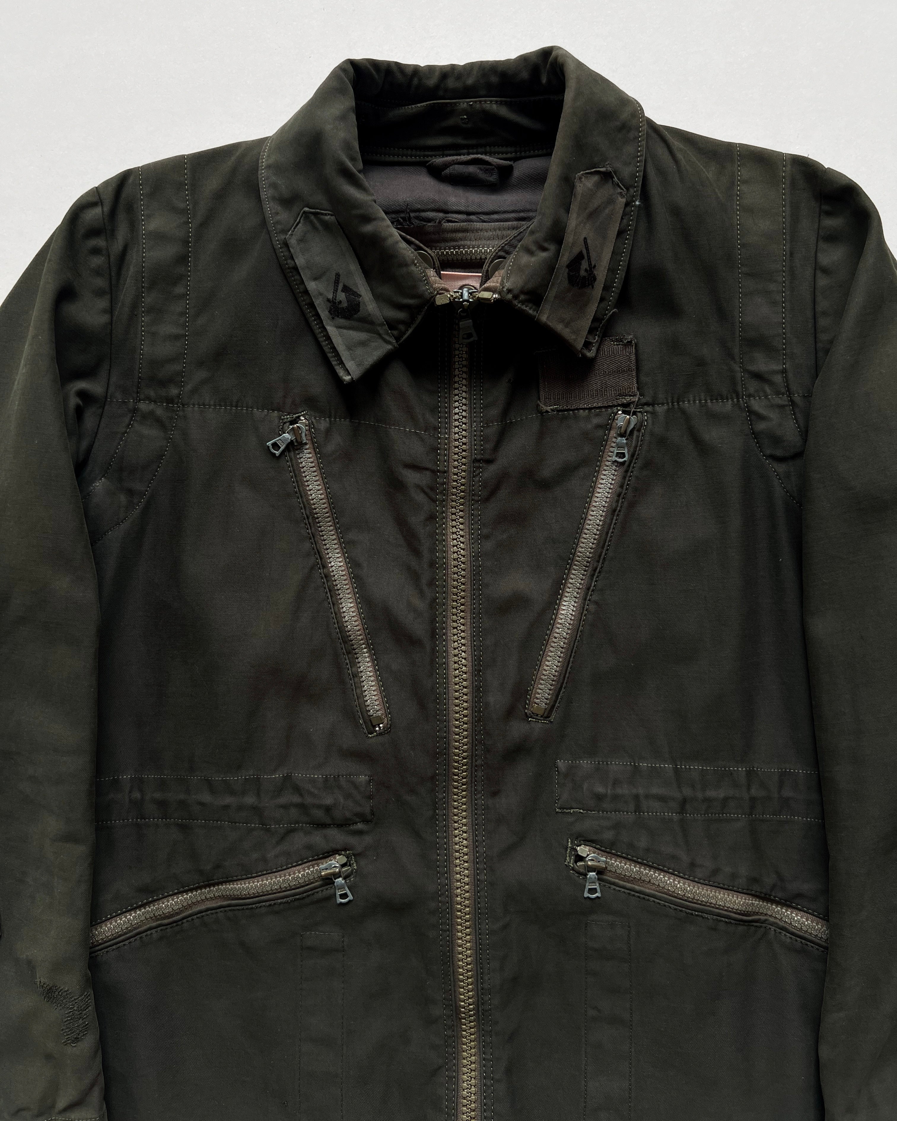 1970S SWEDISH C48 MILITARY ZIPPER JACKET (M)