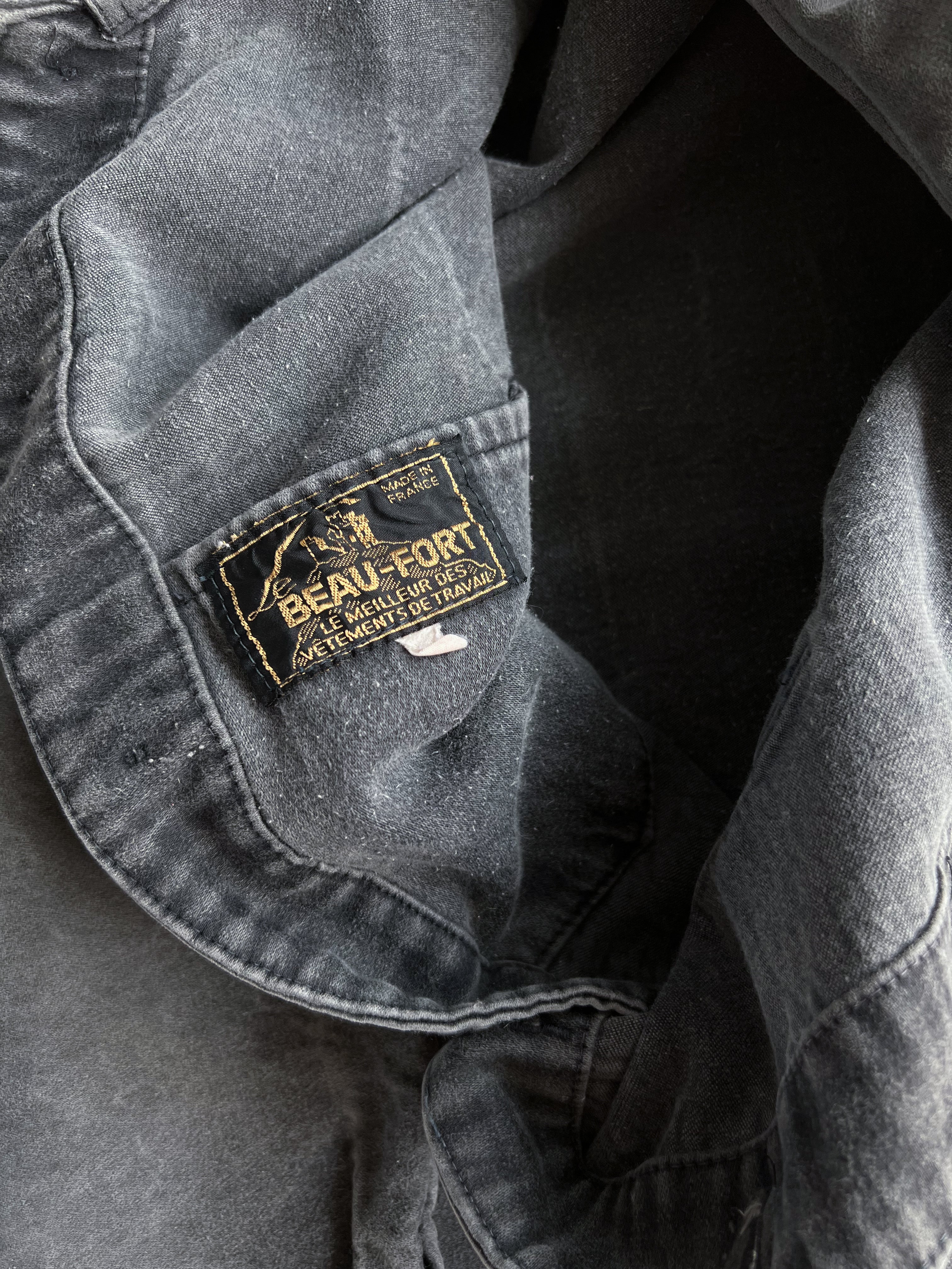 1950S BEAU-FORT MOLESKIN FRENCH WORK CHORE JACKET (L)
