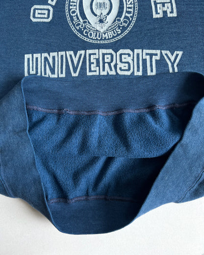 1970S 'OHIO STATE UNIVERSITY' RAGLAN SHORTSLEEVES SWEATSHIRT (M)