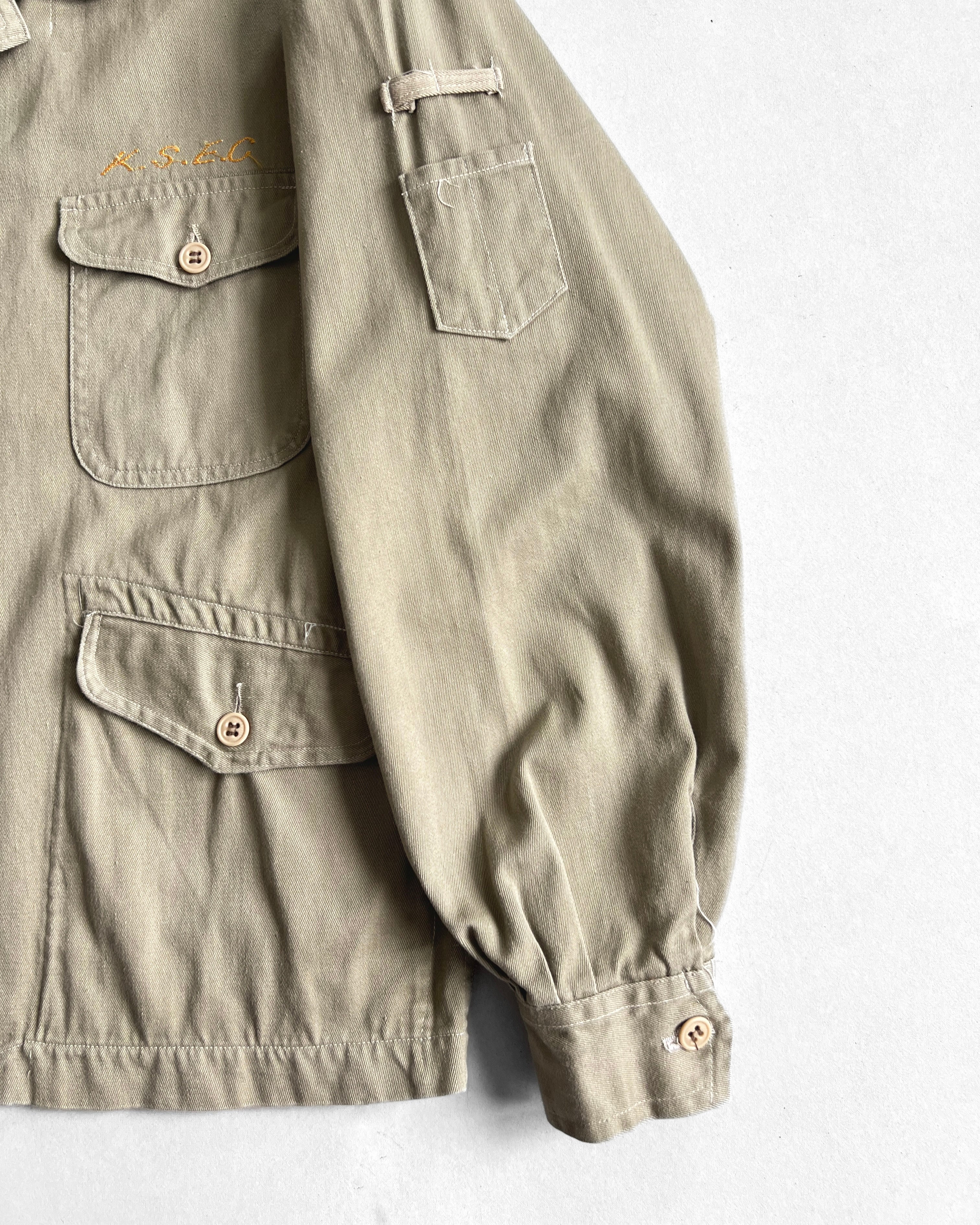 1960S JAPANESE MULTI-POCKERS WORK JACKET (L)