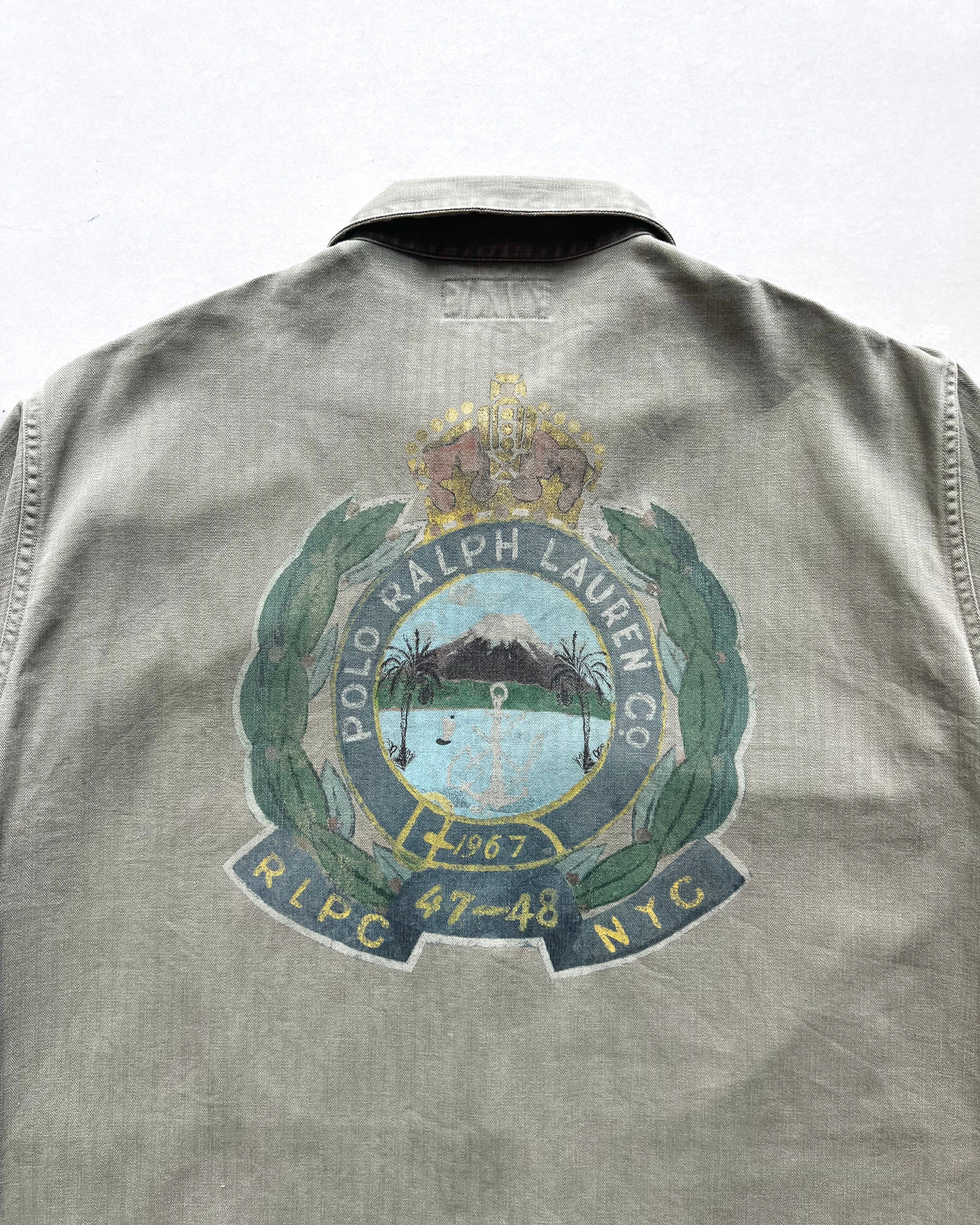 1990S POLO RALPH LAUREN P-44 HBT US ARMY JACKET (M)