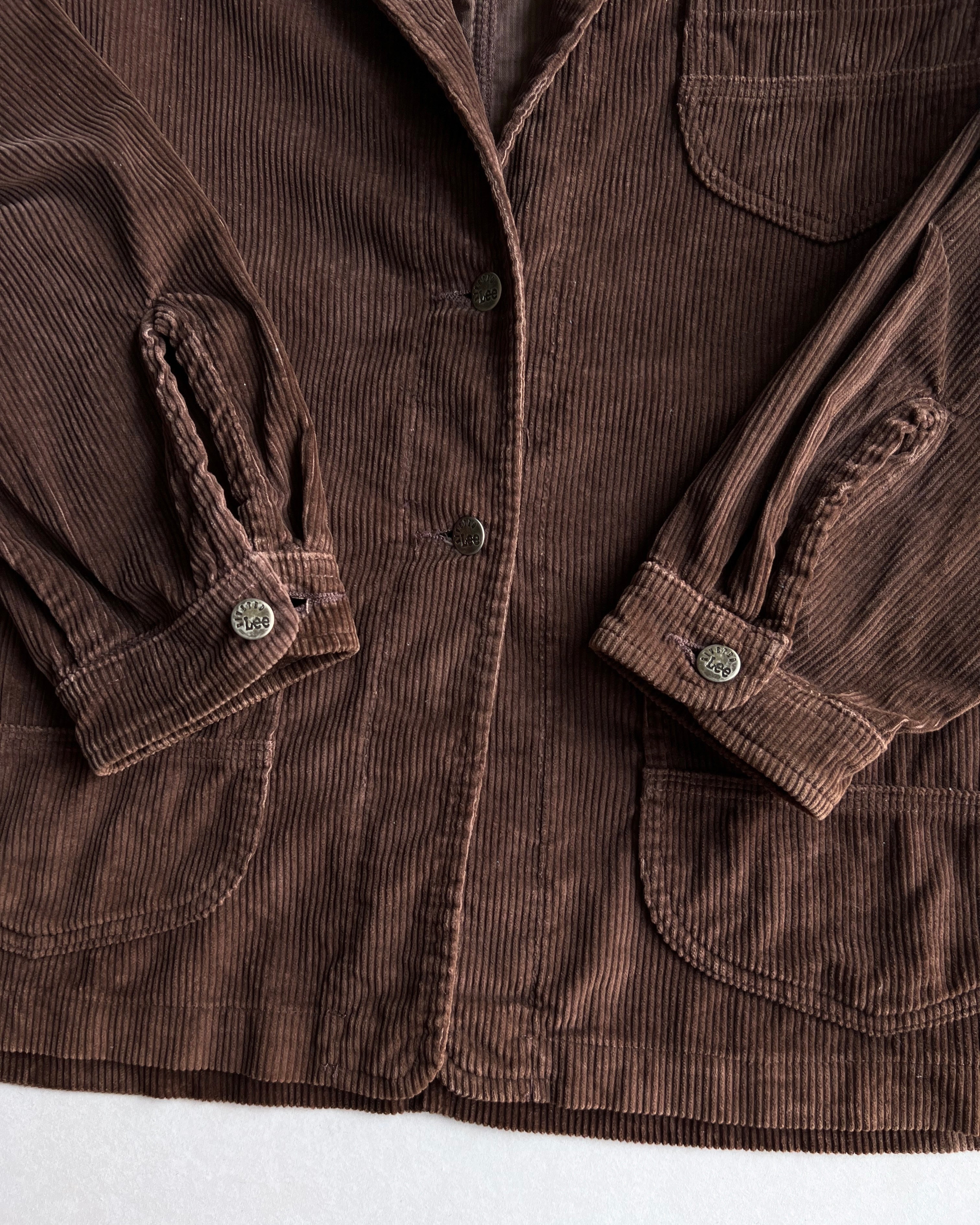 1980S RIVETED LEE CORDUROY BLAZER (L)