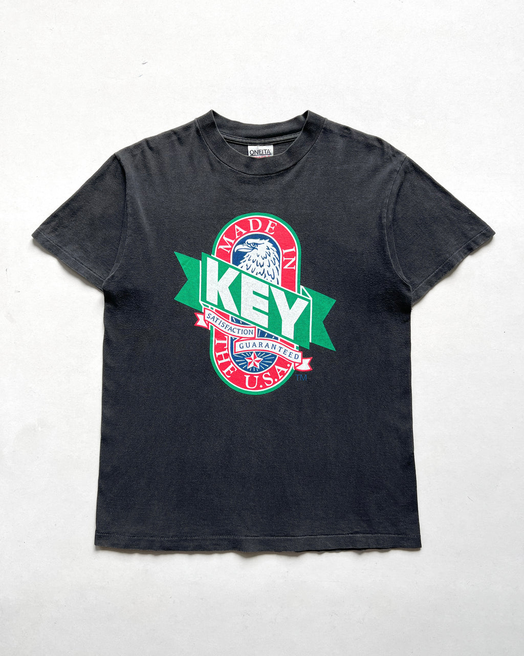 1990S KEY MADE IN USA SINGLE STITCH TEE (M)