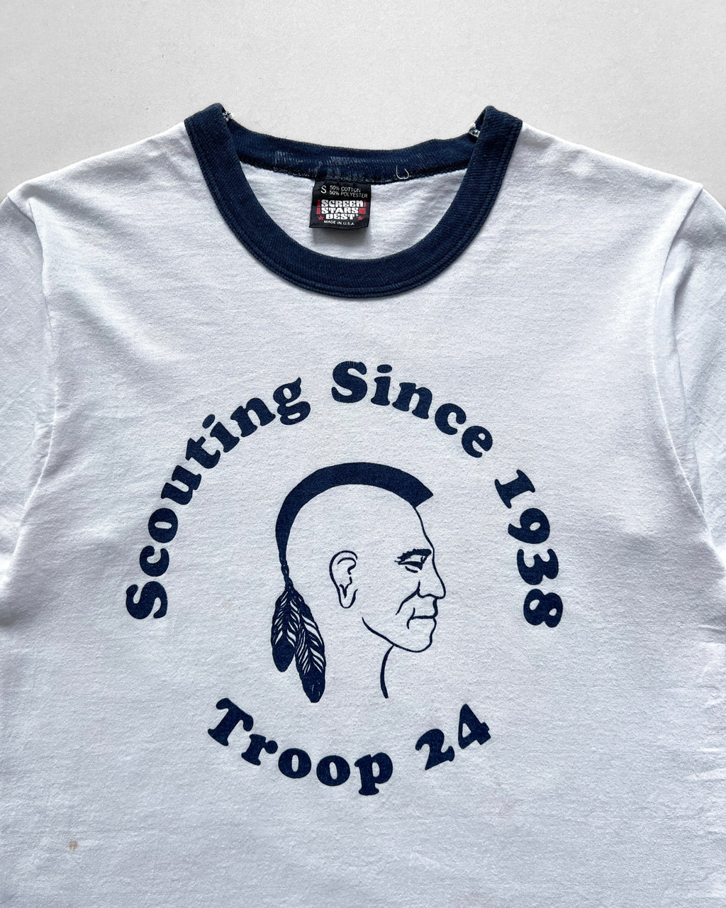 1990S 'TROOP SCOUTING' RINGER TEE (S)