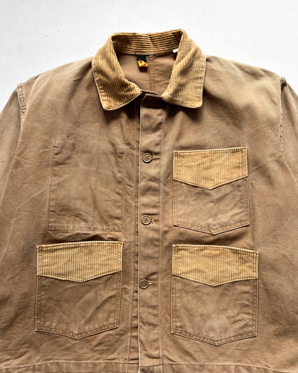 1950S TWO-TONE CANVAS BUSH WORK JACKET (XL)
