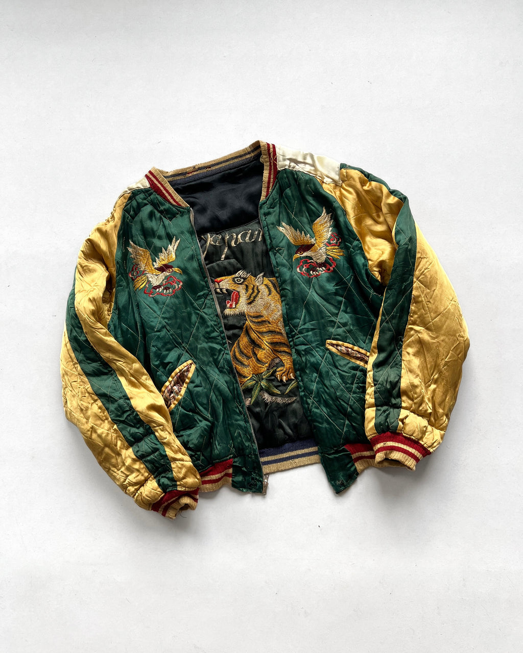 1950S MULTICOLOUR JAPAN REVERSIBLE SUKAJAN (L)