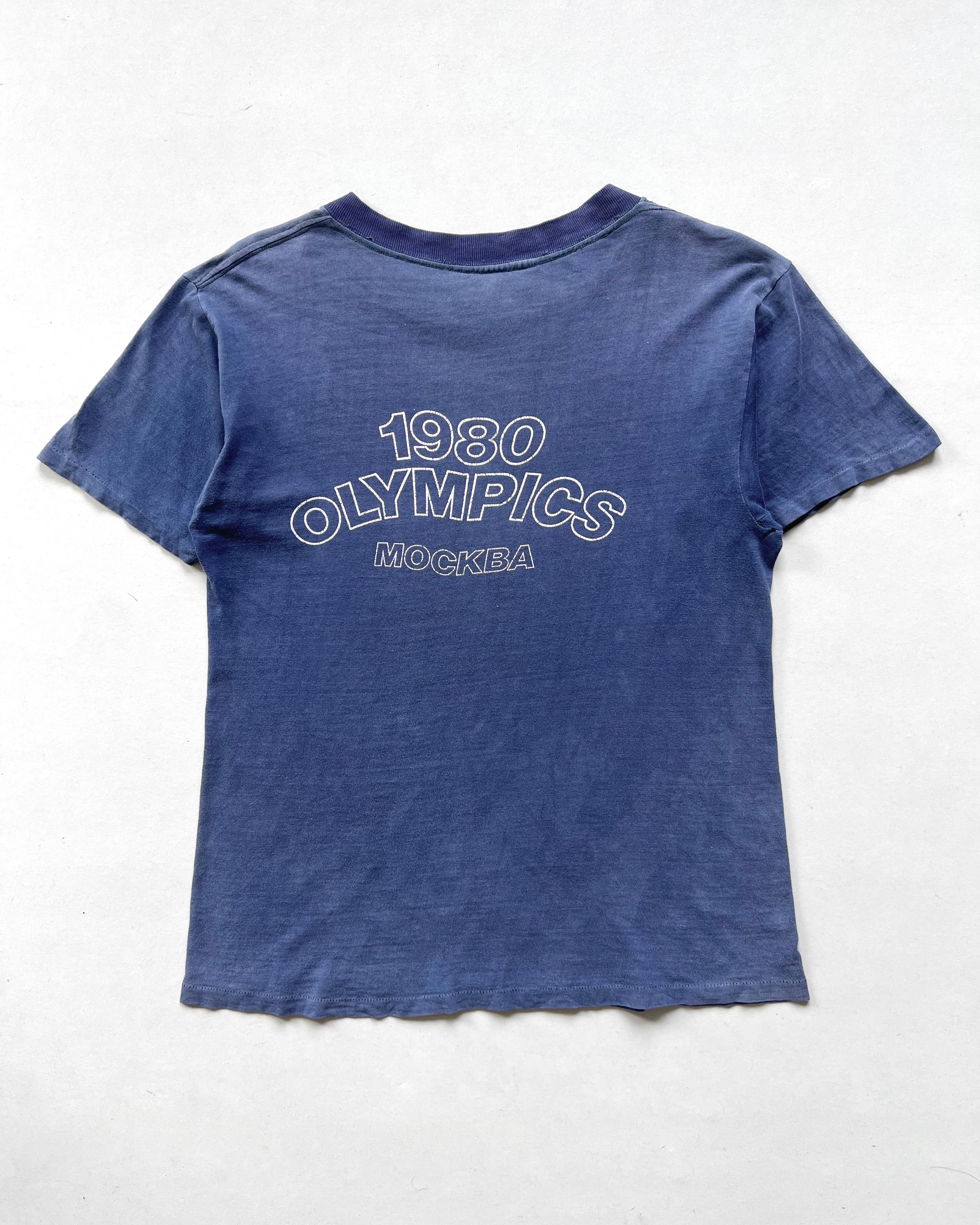 1980S OLYMPIC MOCKBA SINGLE STITCH TEE (M)