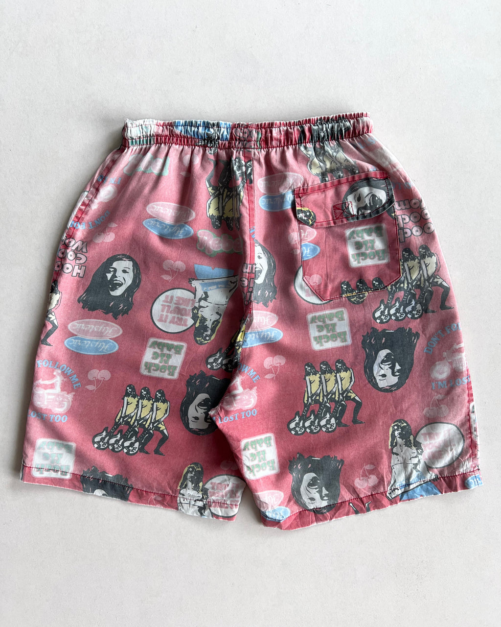 FADED HYSTERIC GLAMOUR OVERPRINT SHORTS (27-34)