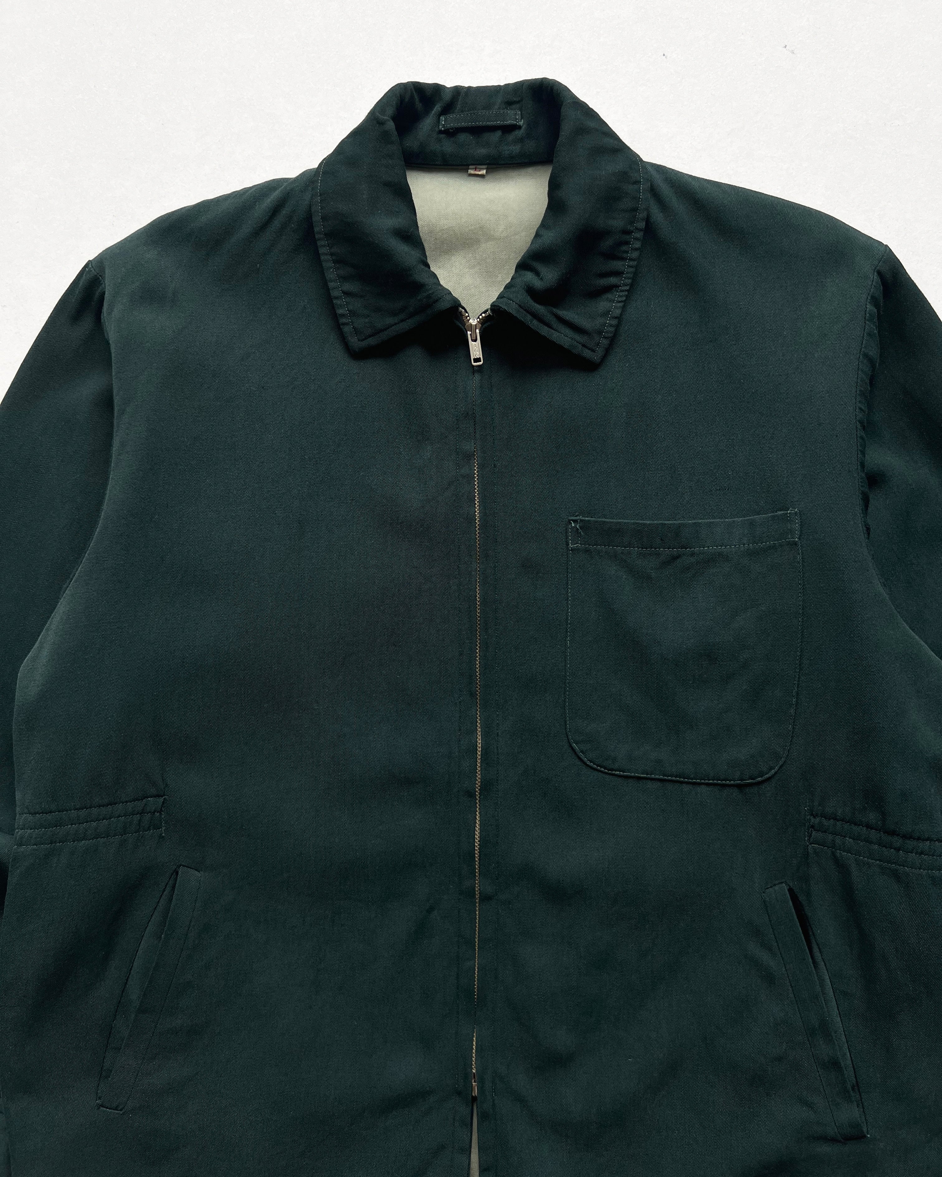 1960S EMERALD GREEN GABARDINE JACKET (L)