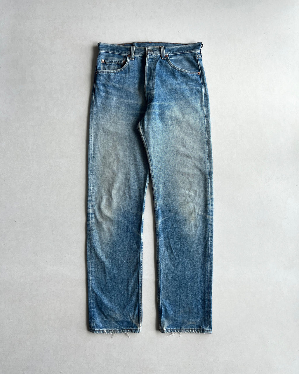 1990S FADED WASHED LEVI'S 501 JEANS (33X36)