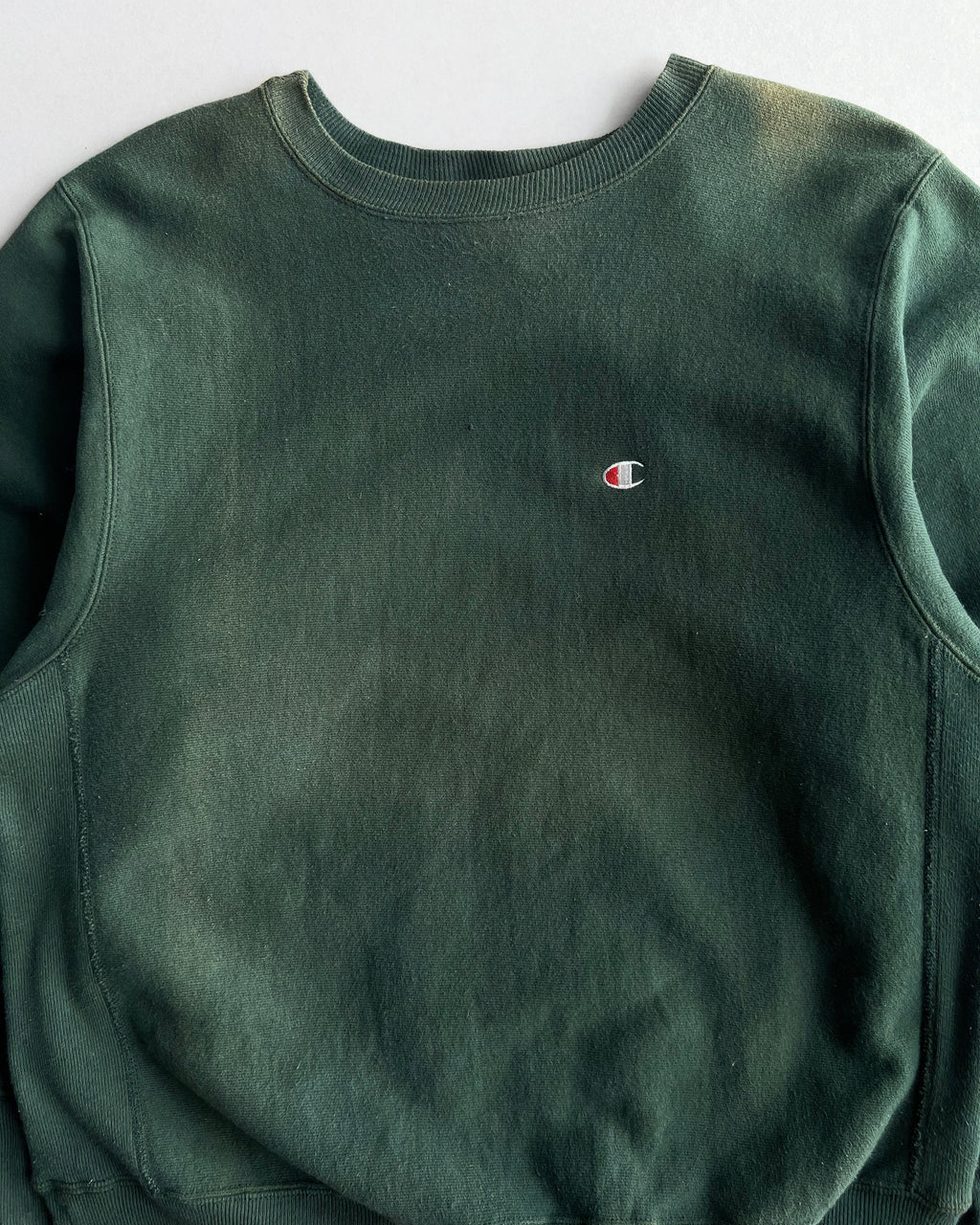 1990S SUN FADED CHAMPION REVERSE WEAVE LOGO SWEATSHIRT (M)