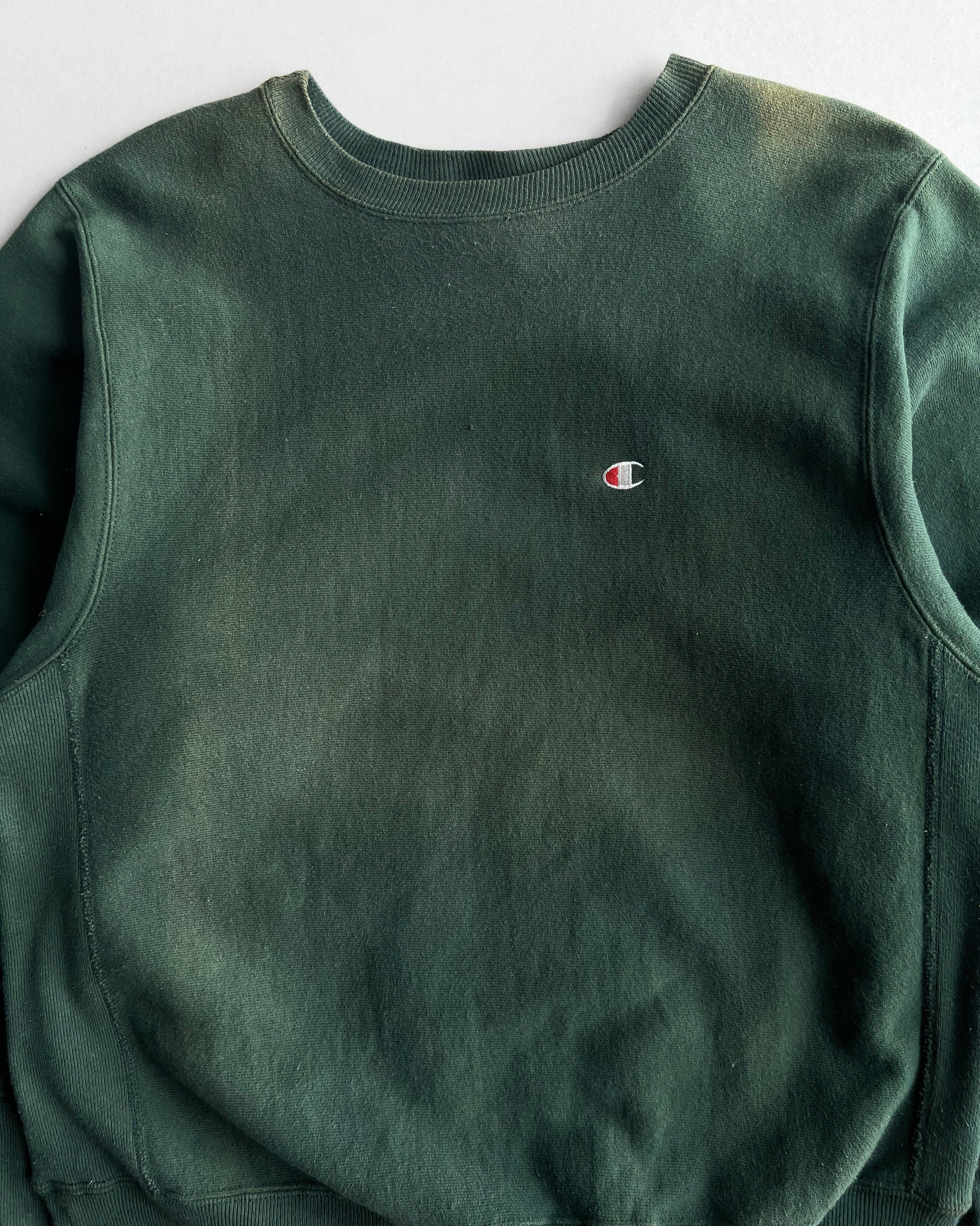 1990S SUN FADED CHAMPION REVERSE WEAVE LOGO SWEATSHIRT (M)