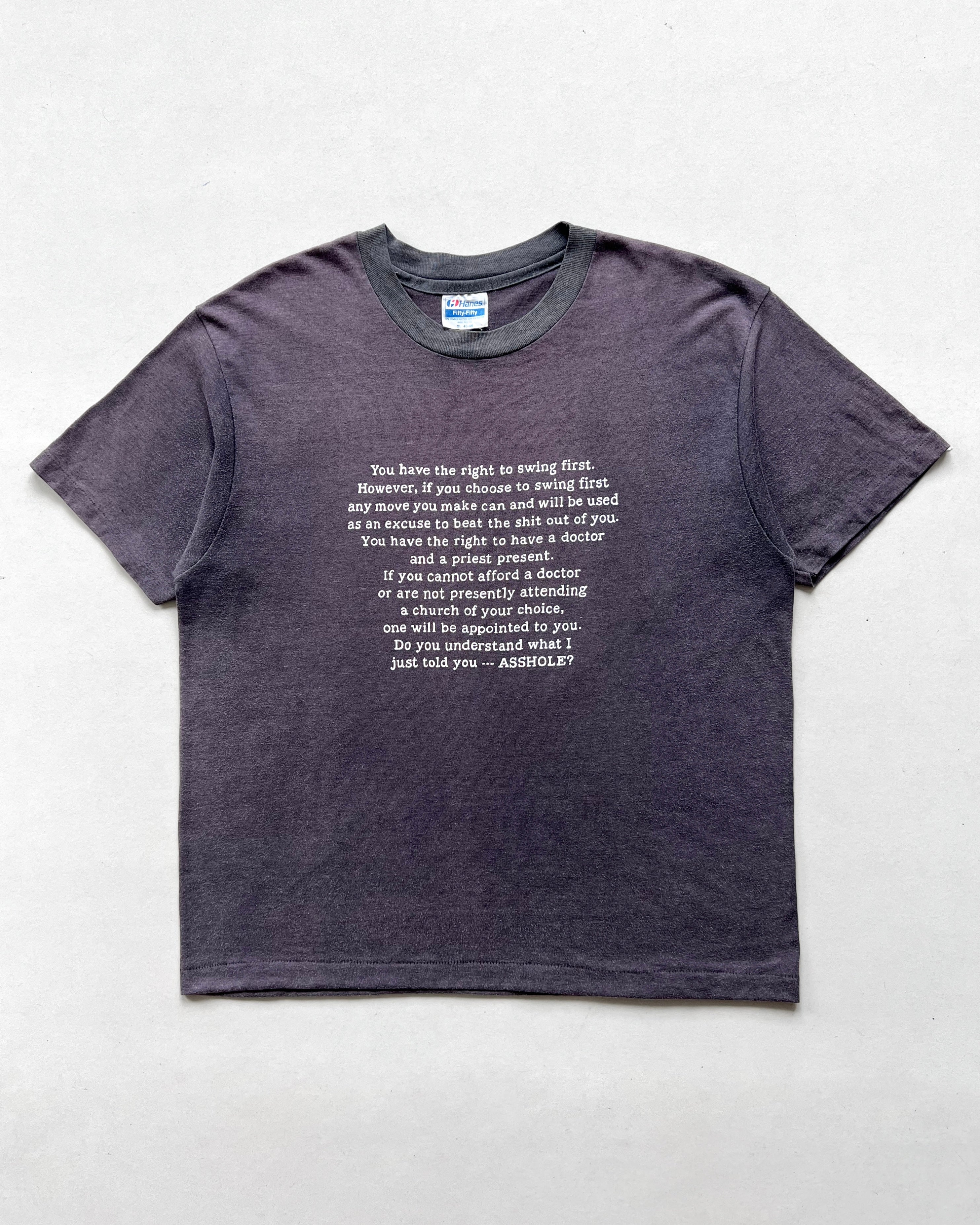 1990S 'ASSHOLE' SINGLE STITCH TEE (XL)