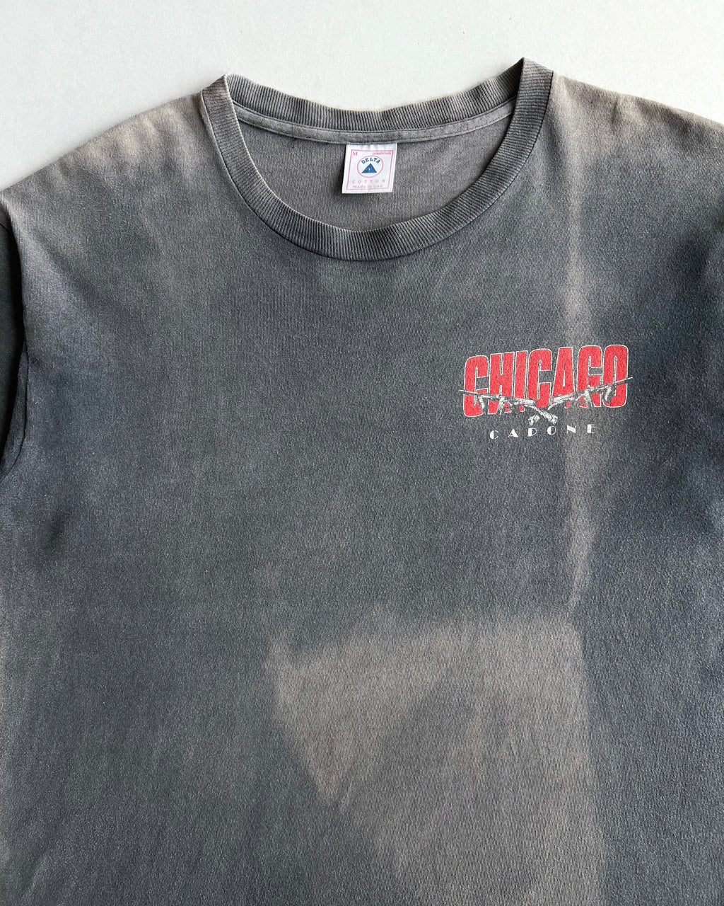 1990S SUN FADED 'CHICAGO CADONE' SINGLE STITCH TEE (M)