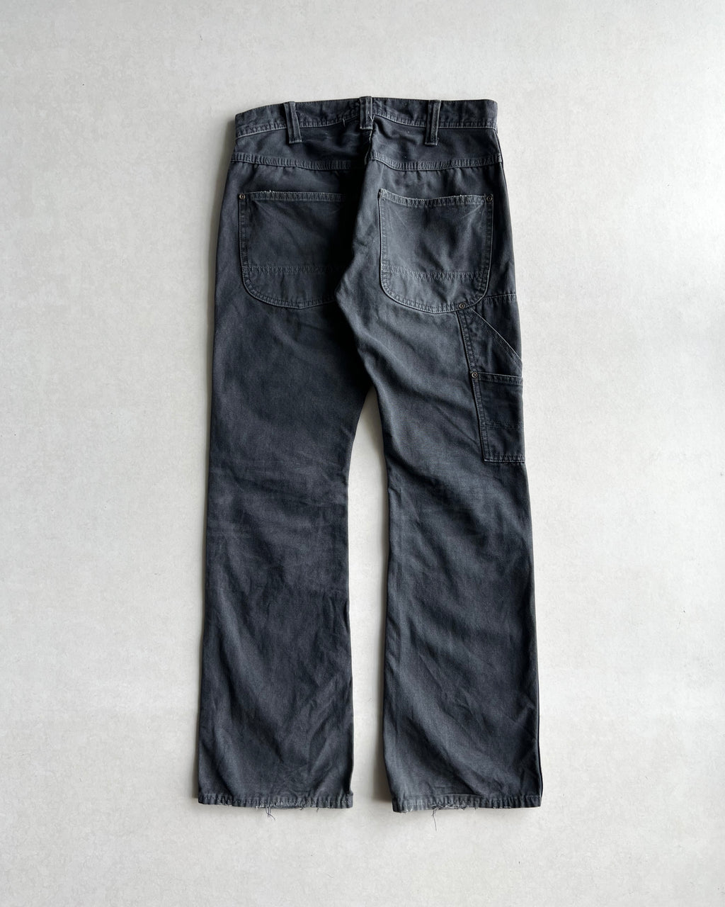 2000S FADED JAPANESE BRAND DOUBLE KNEE FLARE PANTS (31X32)