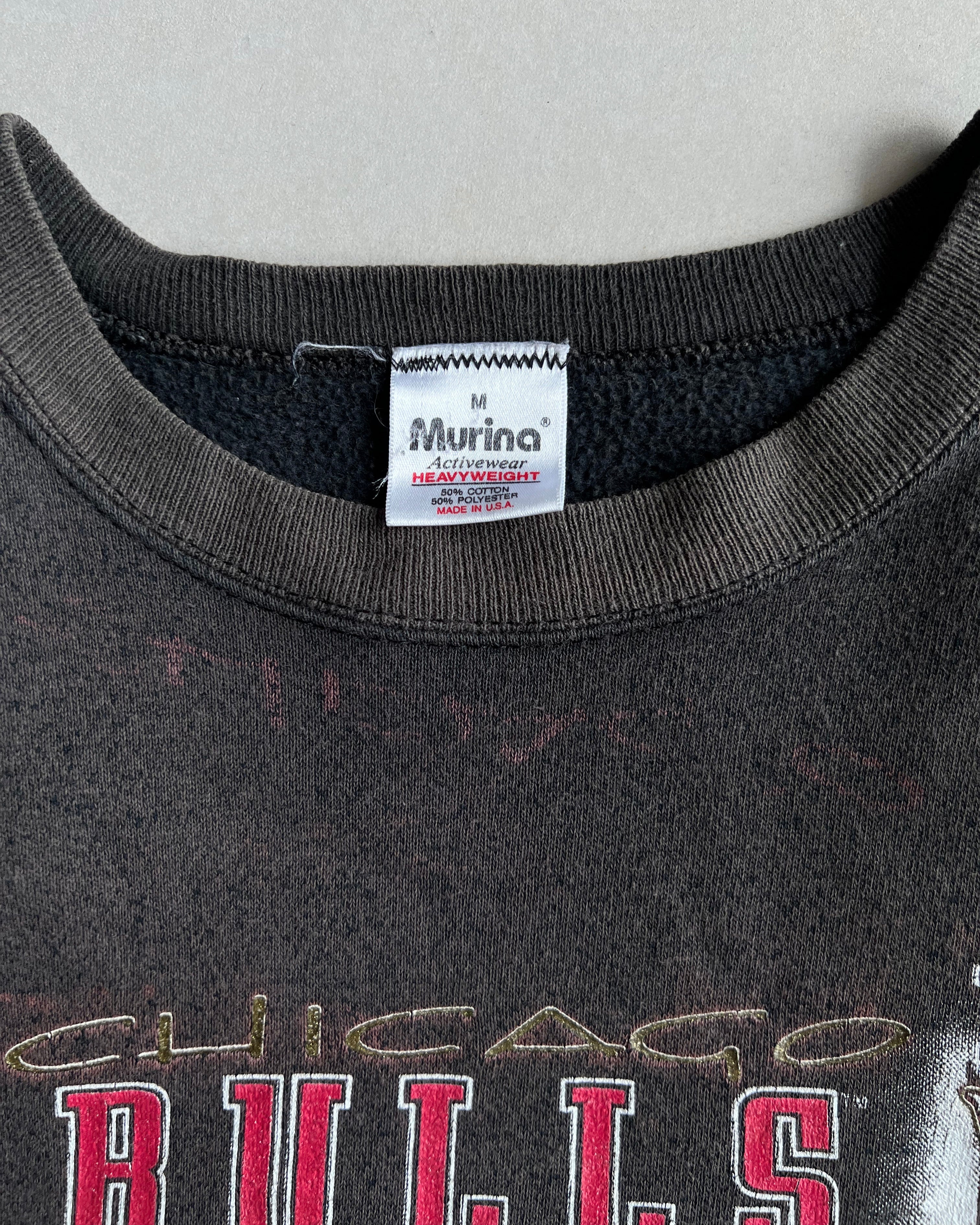 1990S CHICAGO BULL '3PEAT CHAMPIONS' RAGLAN SWEATSHIRT (M)