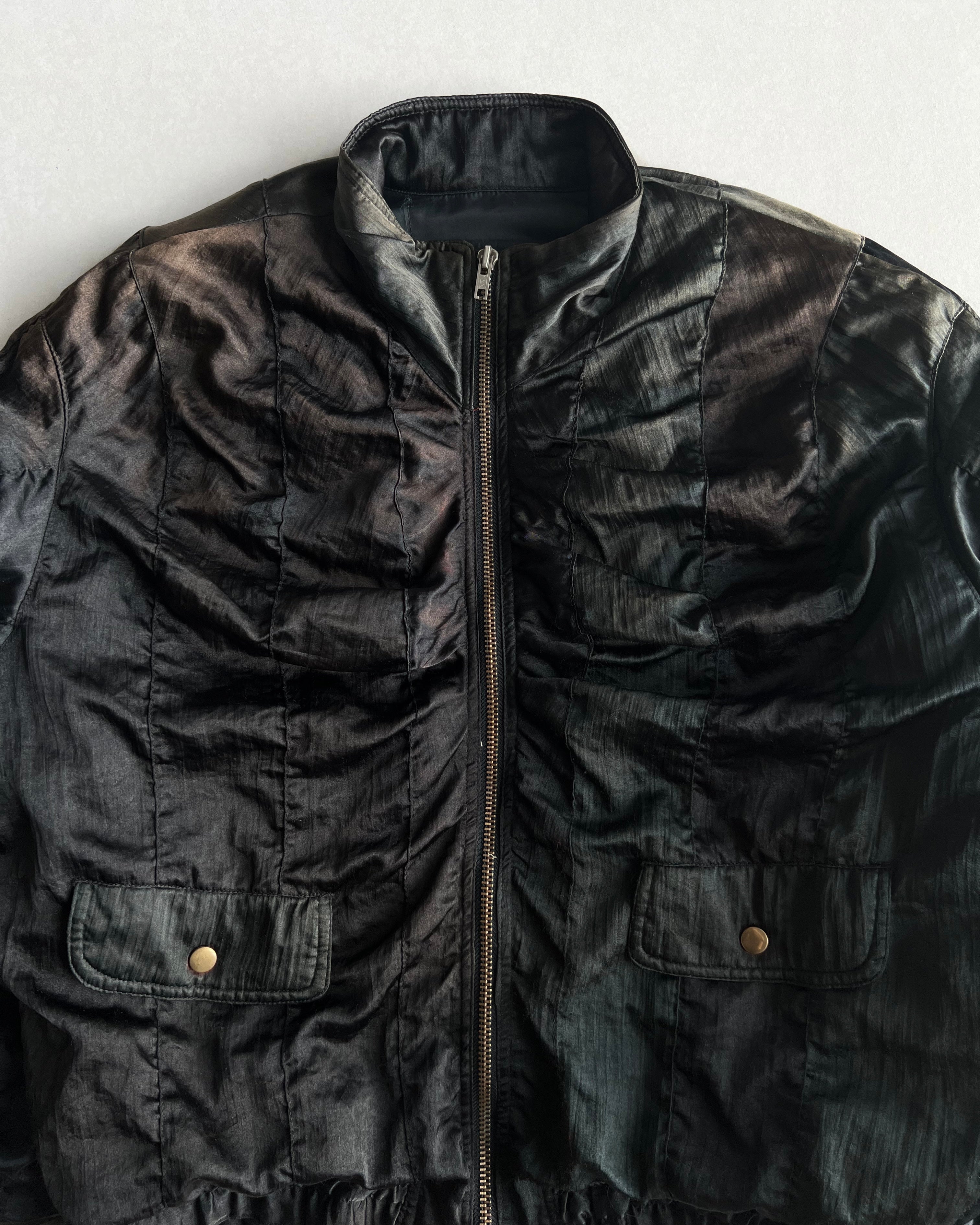 1990S SUN FADED JAPANESE BRAND QUILTED BOMBER JACKET (L/XL)