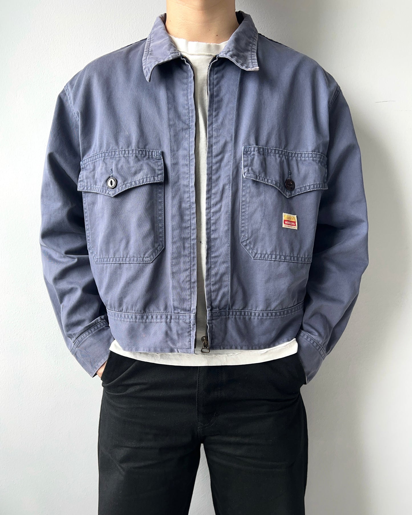 1990S LEVI'S DOUBLE POCKET WORKERS JACKET (L)