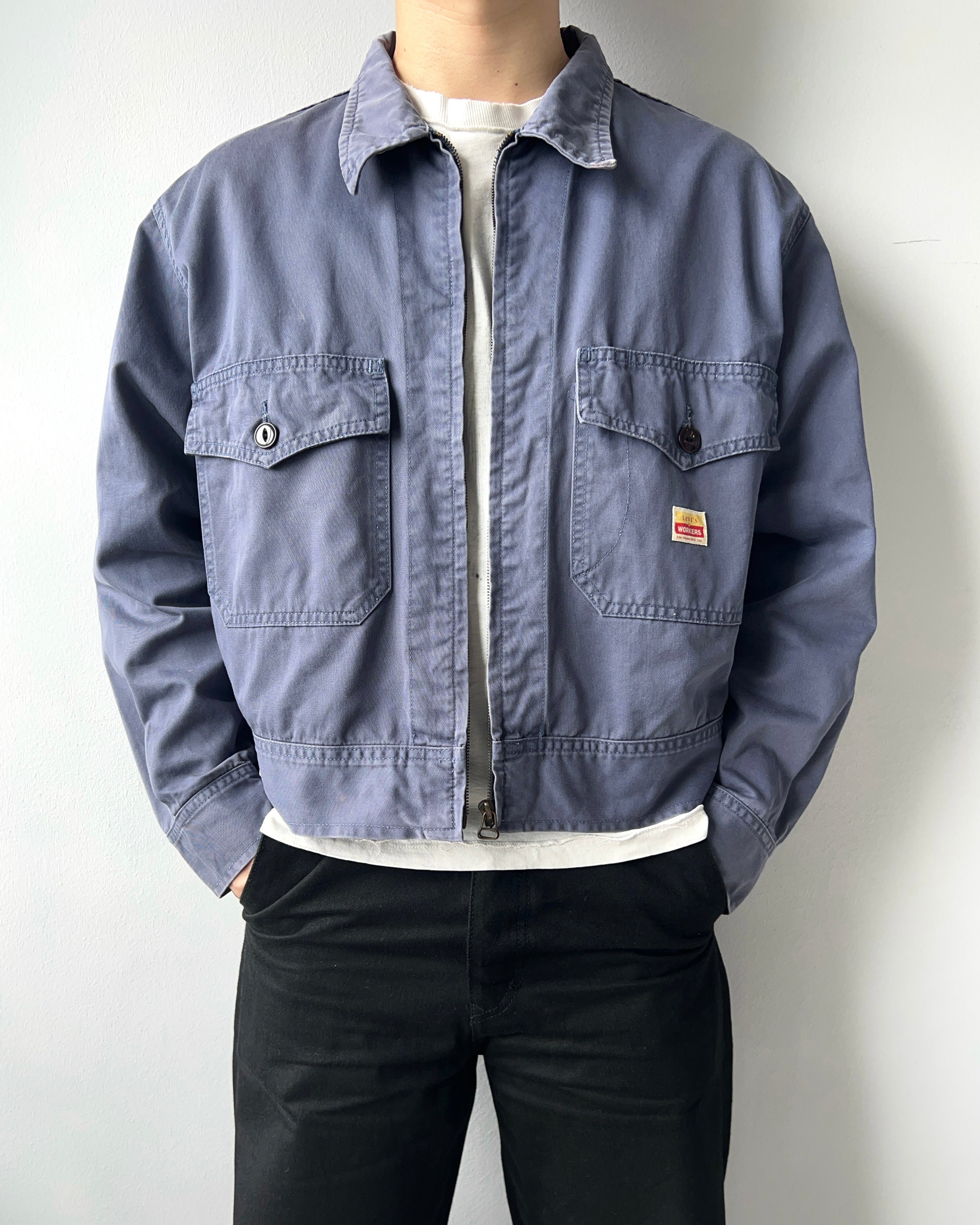 1990S LEVI'S DOUBLE POCKET WORKERS JACKET (L)