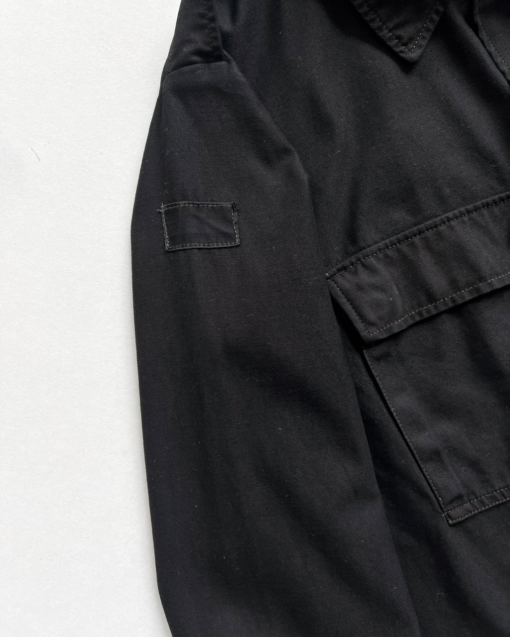 1970S OVERDYED DUTCH MILITARY SHIRT JACKET (M)